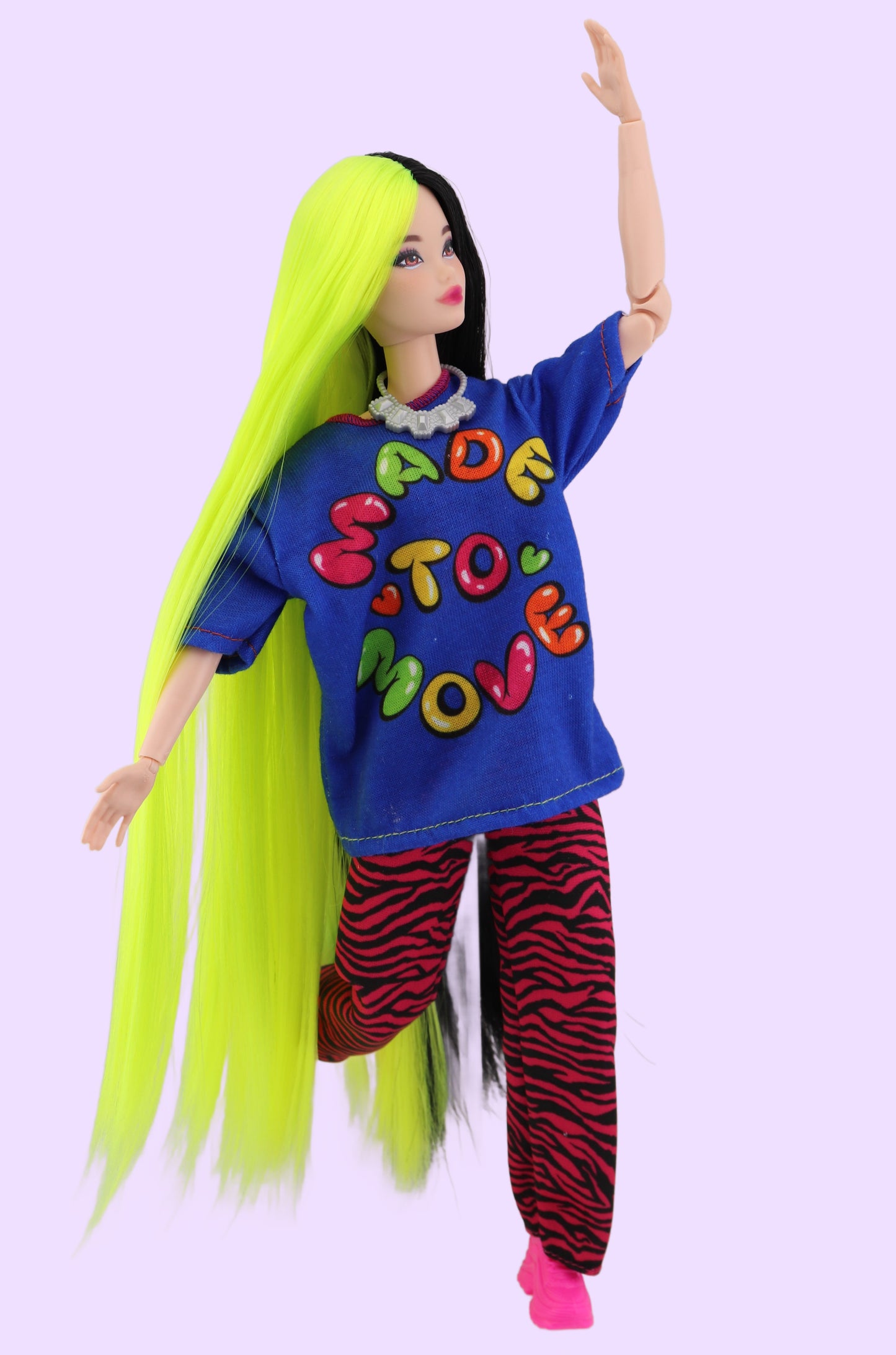 Billie Eilish inspired OOAK Barbie with Odile Face