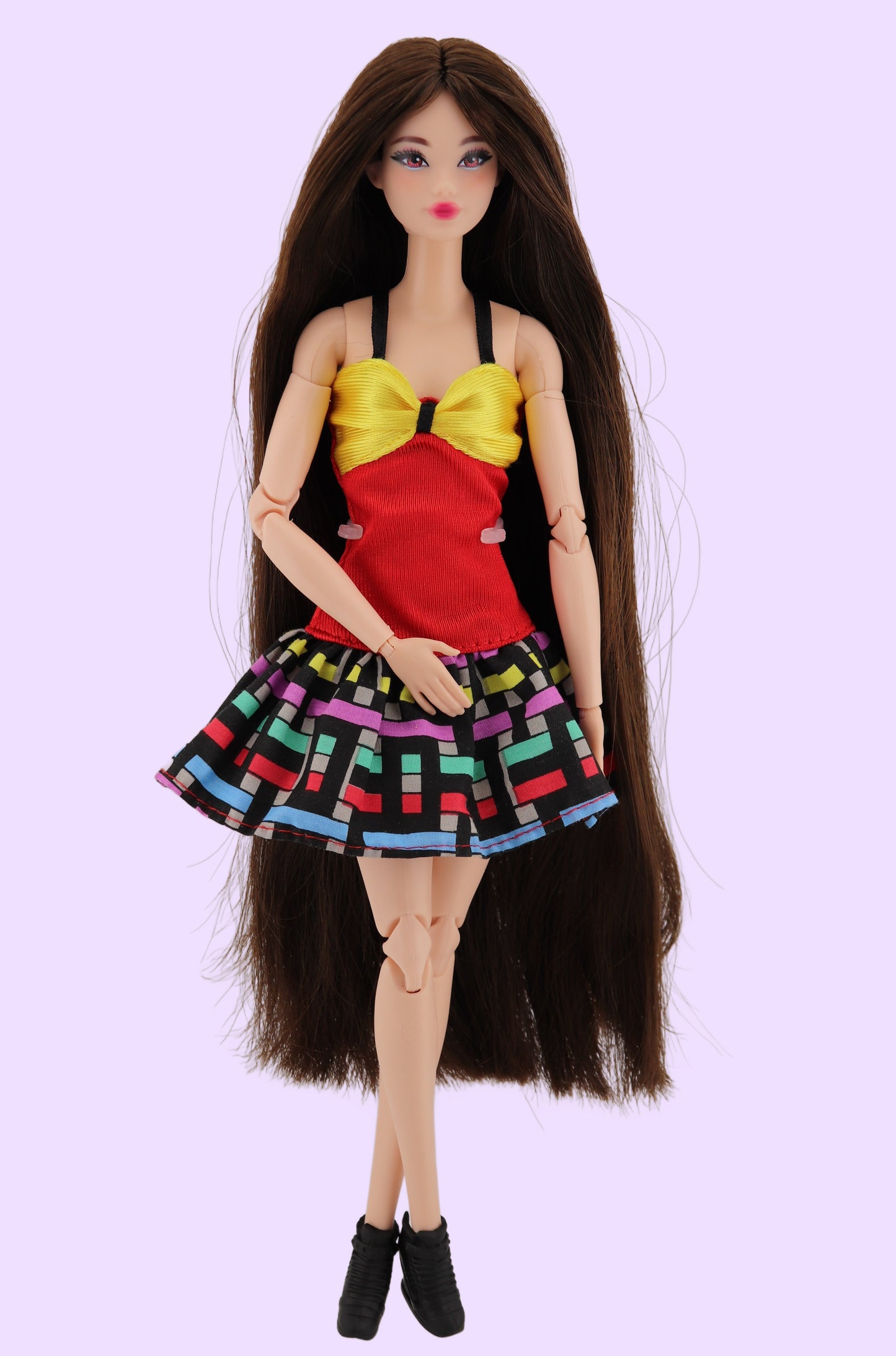 Brunette Odile Barbie on Made to Move Body Rerooted