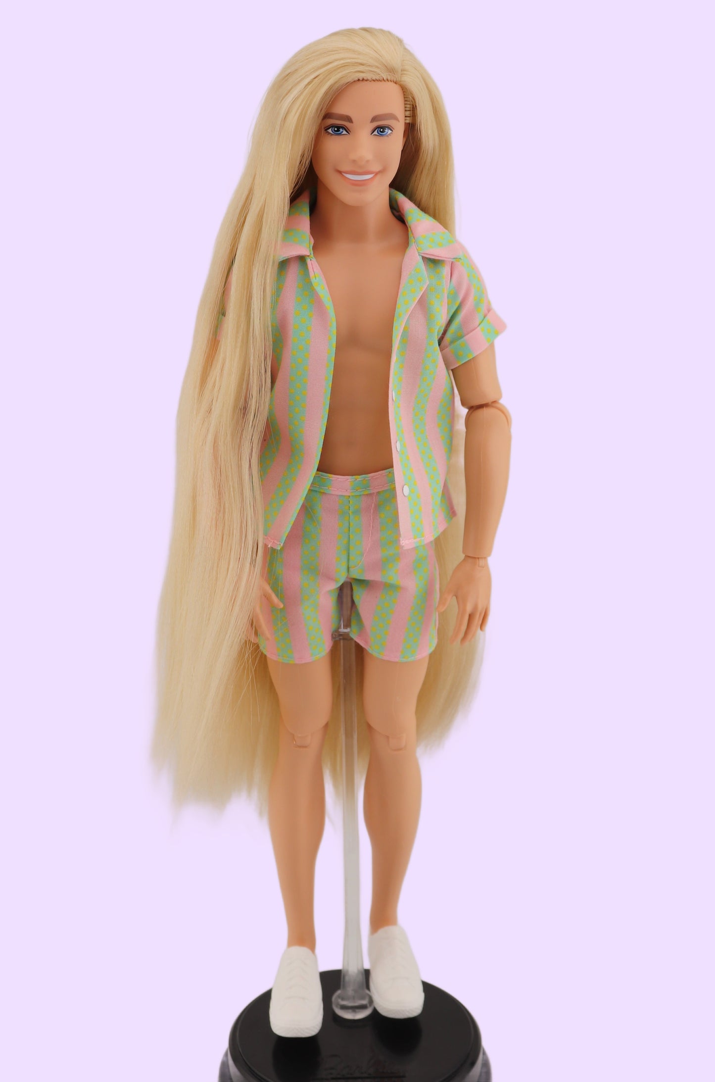 Ken from the Barbie Movie with Long Rerooted Hair