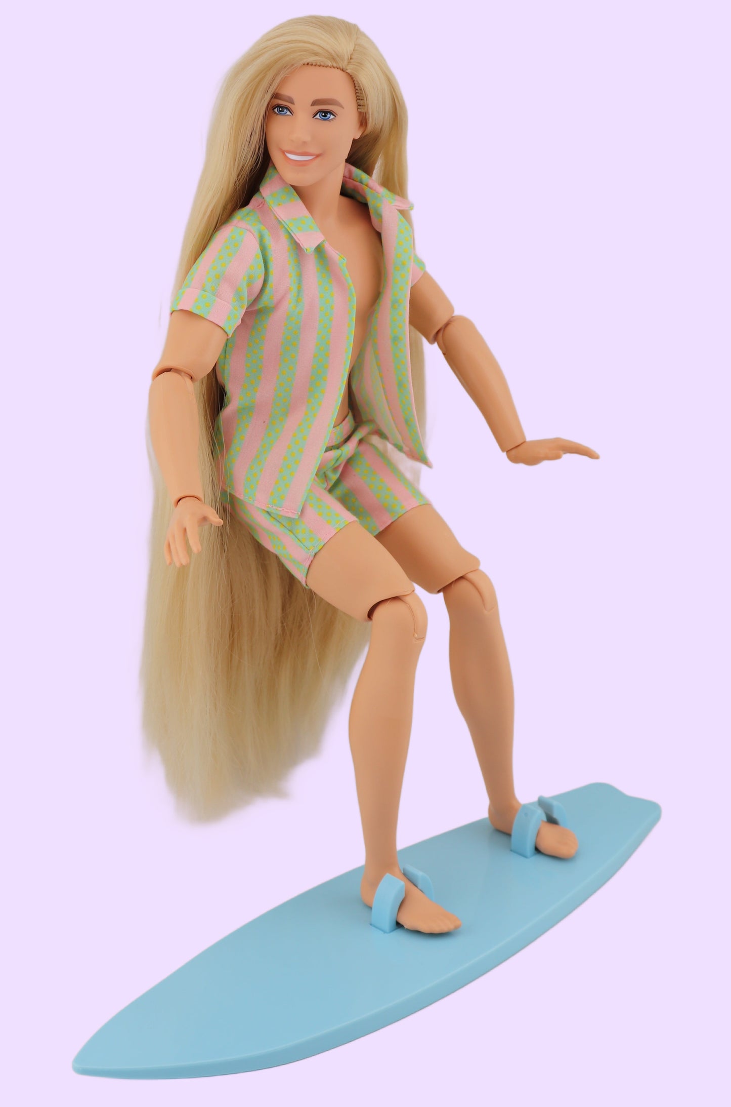 Ken from the Barbie Movie with Long Rerooted Hair