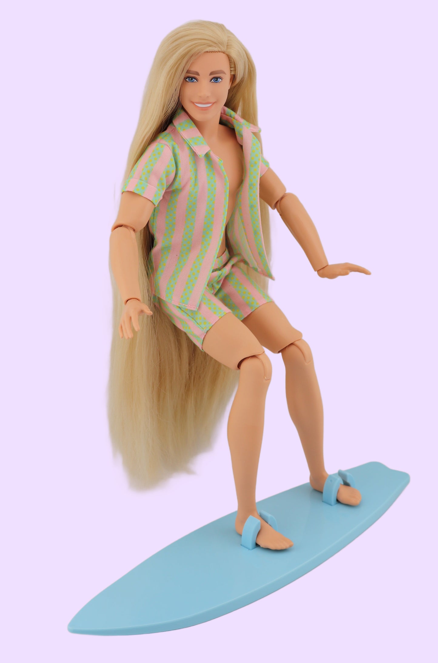 Ken from the Barbie Movie with Long Rerooted Hair
