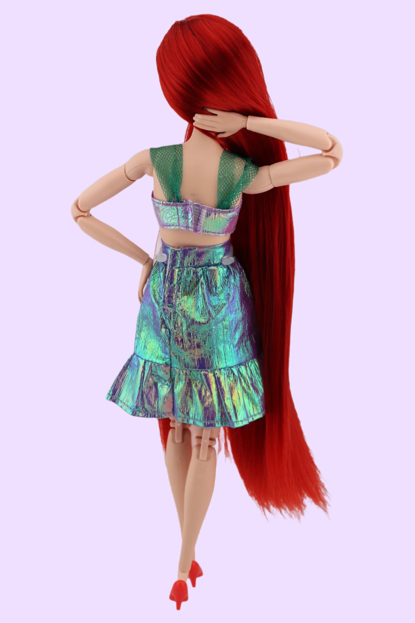 Barbie as Ariel The Little Mermaid Custom Rerooted Red Hair Odile