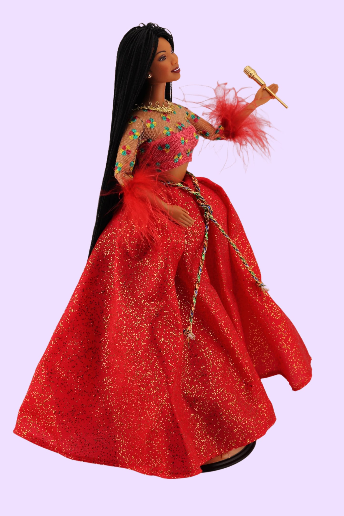 Rerooted Brandy Singing Holiday Christmas Barbie (2000)