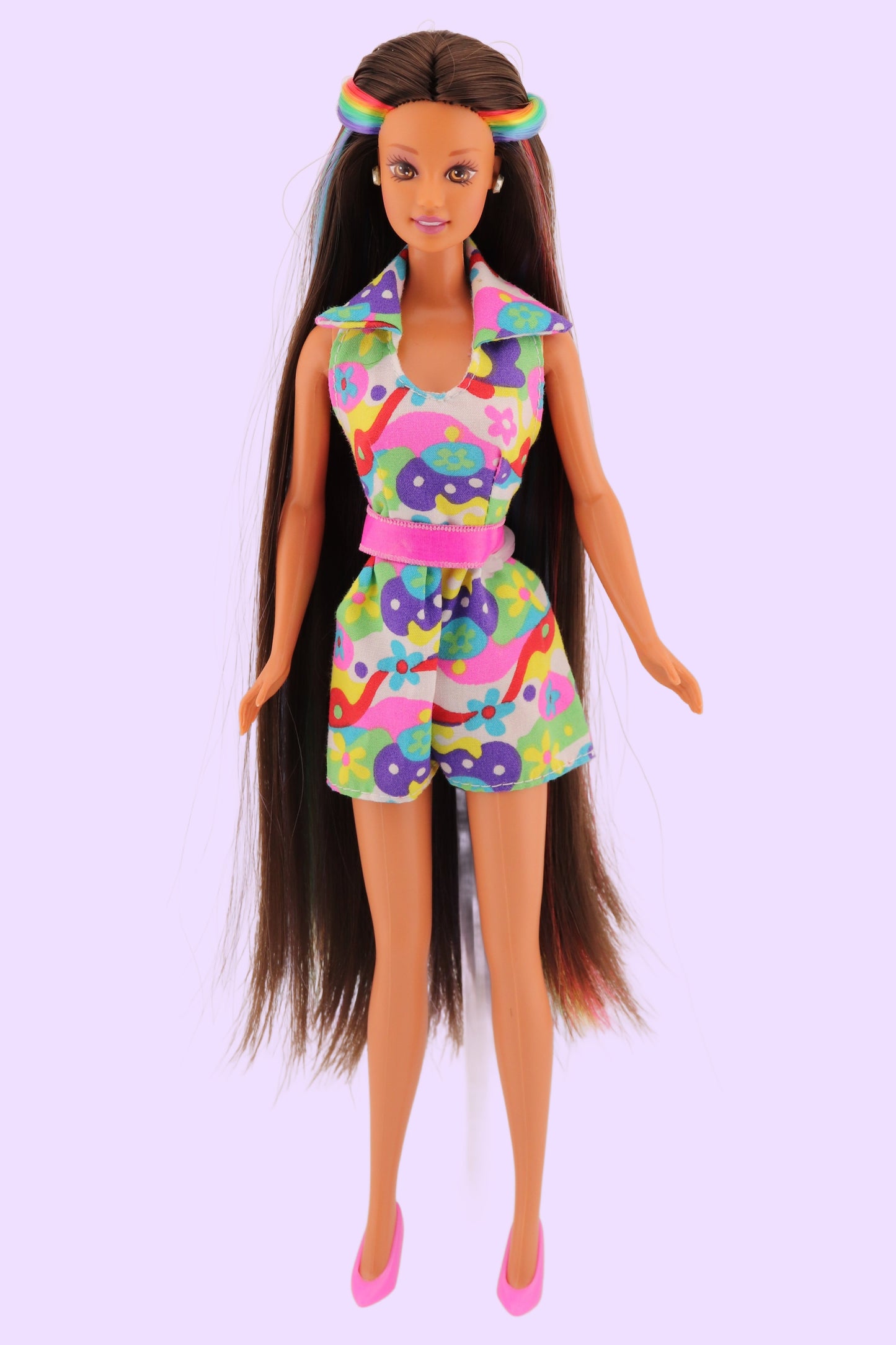 Rainbow Hair Teresa Face OOAK Barbie Doll