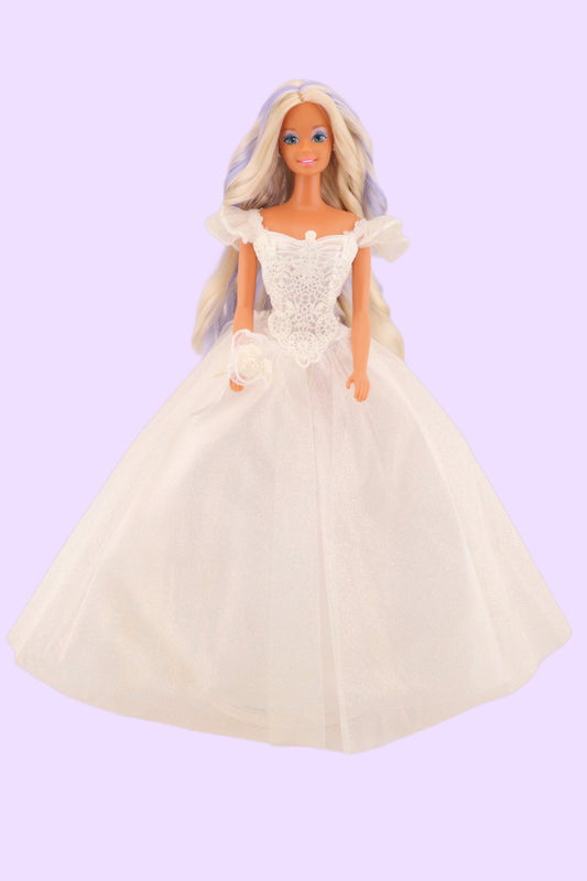Custom Wedding Fantasy Barbie with Iridescent Hair