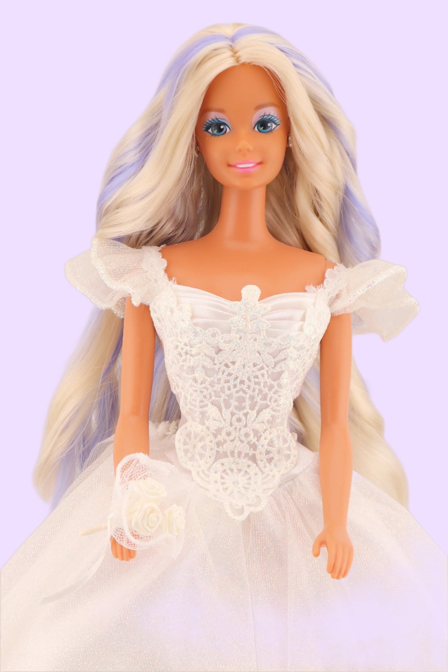 Custom Wedding Fantasy Barbie with Iridescent Hair