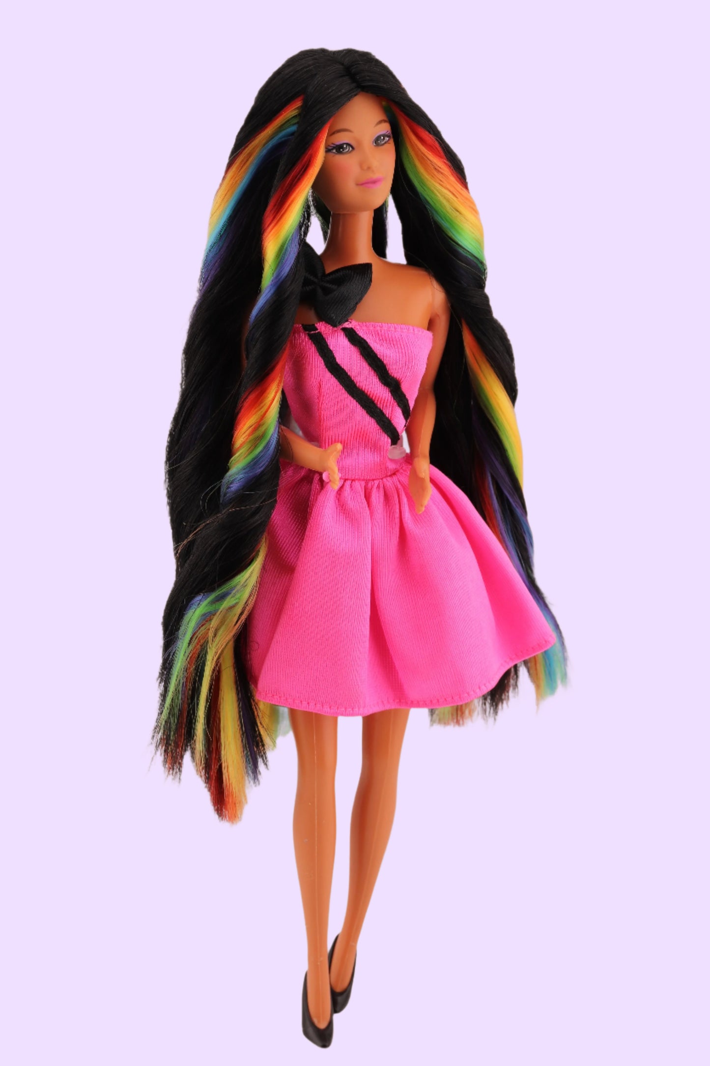 Custom Kira Barbie with Rainbow Hair