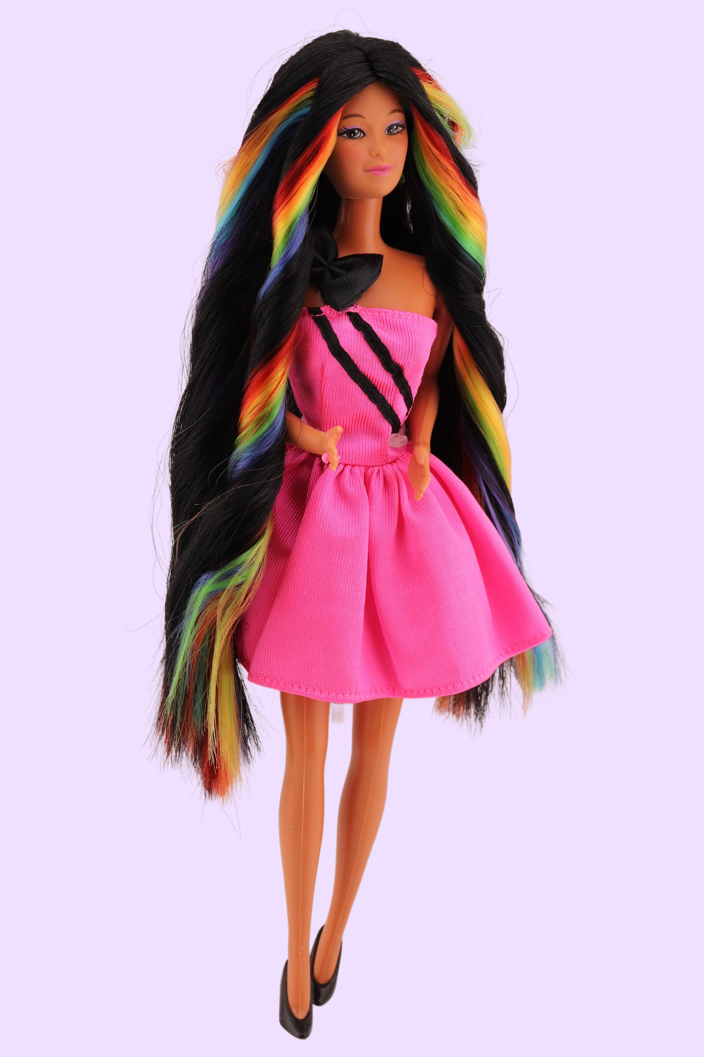 Custom Kira Barbie with Rainbow Hair