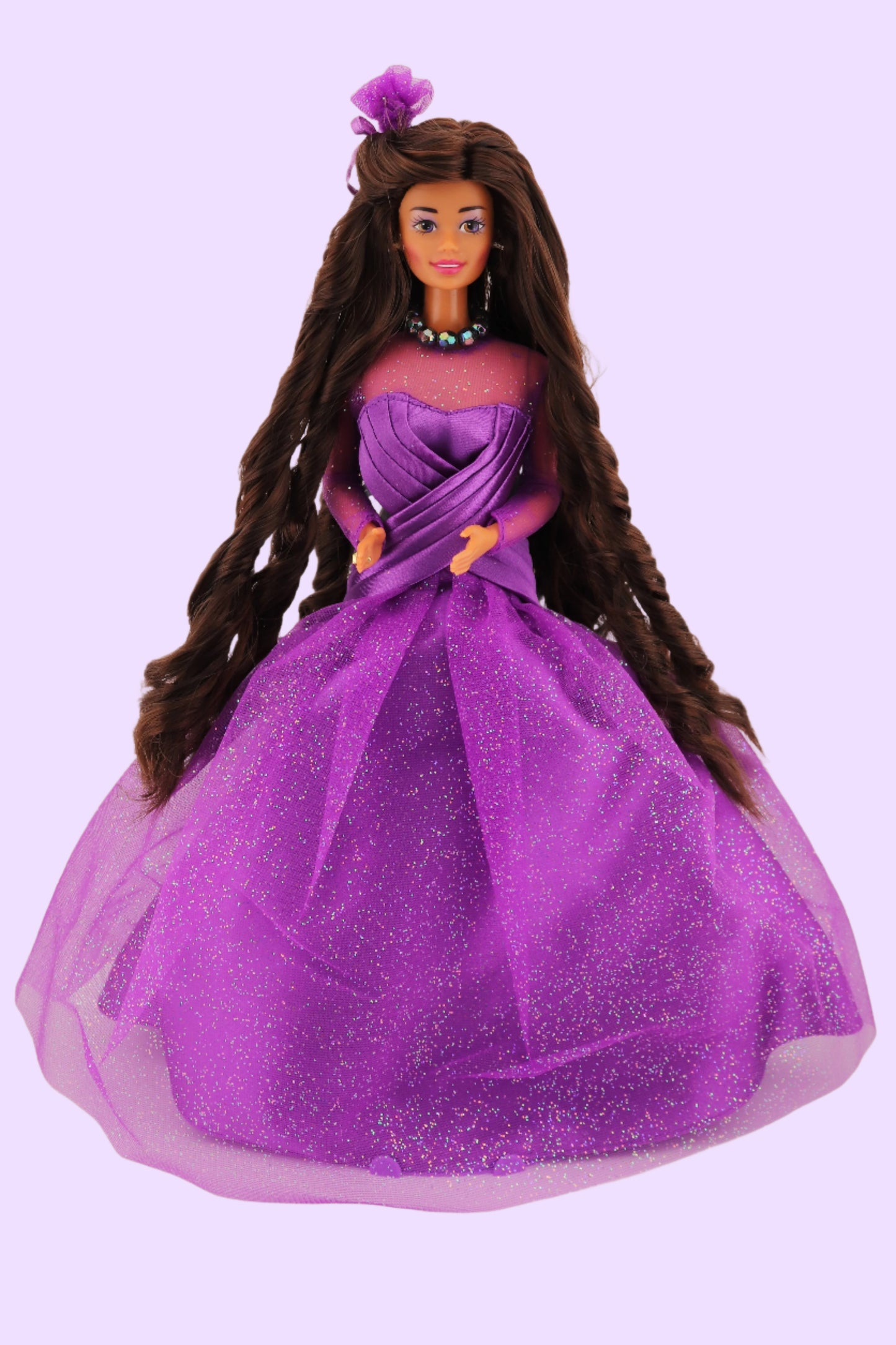 Purple Passion Barbie with a Chocolate Hair Reroot