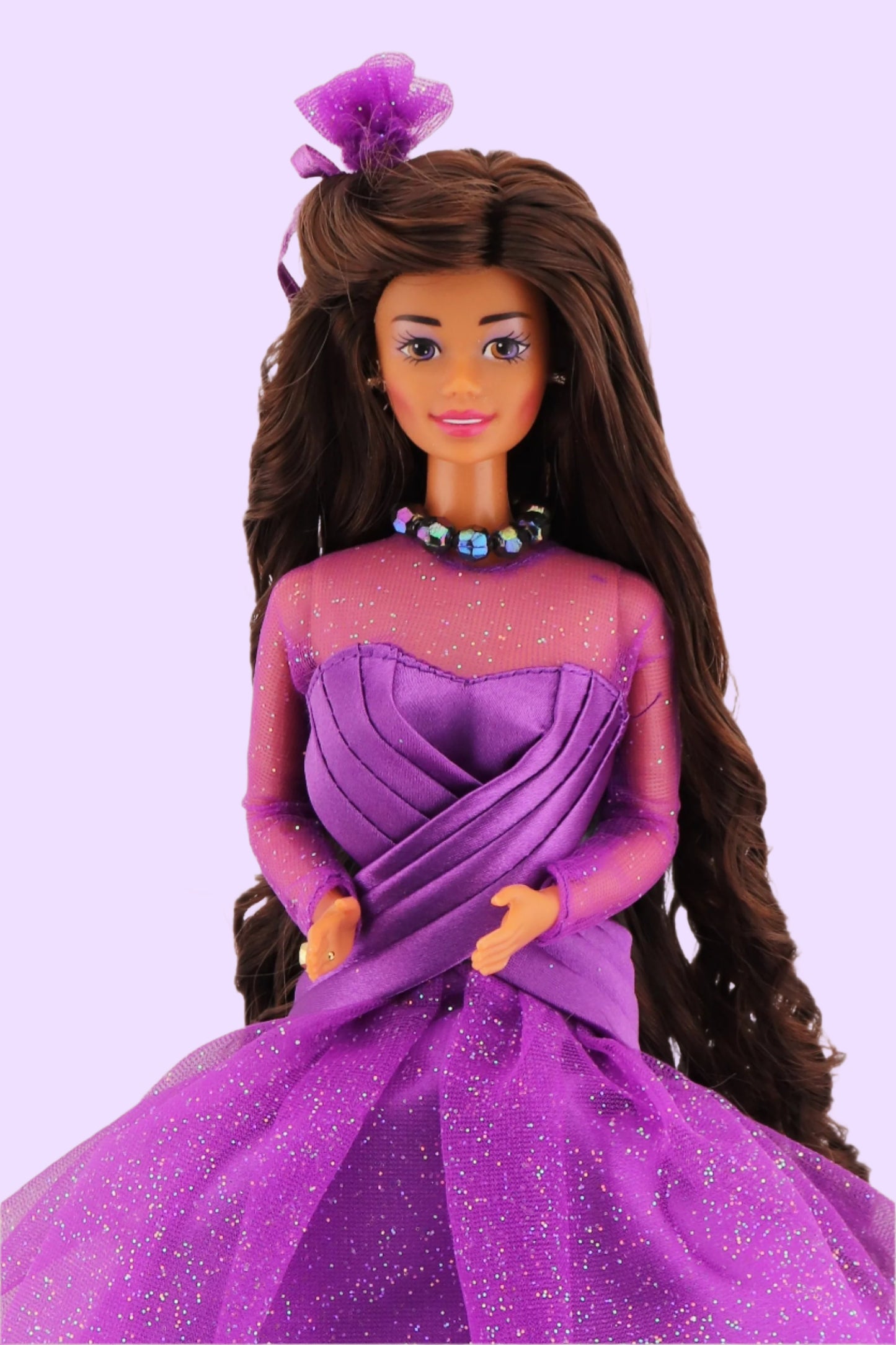 Purple Passion Barbie with a Chocolate Hair Reroot