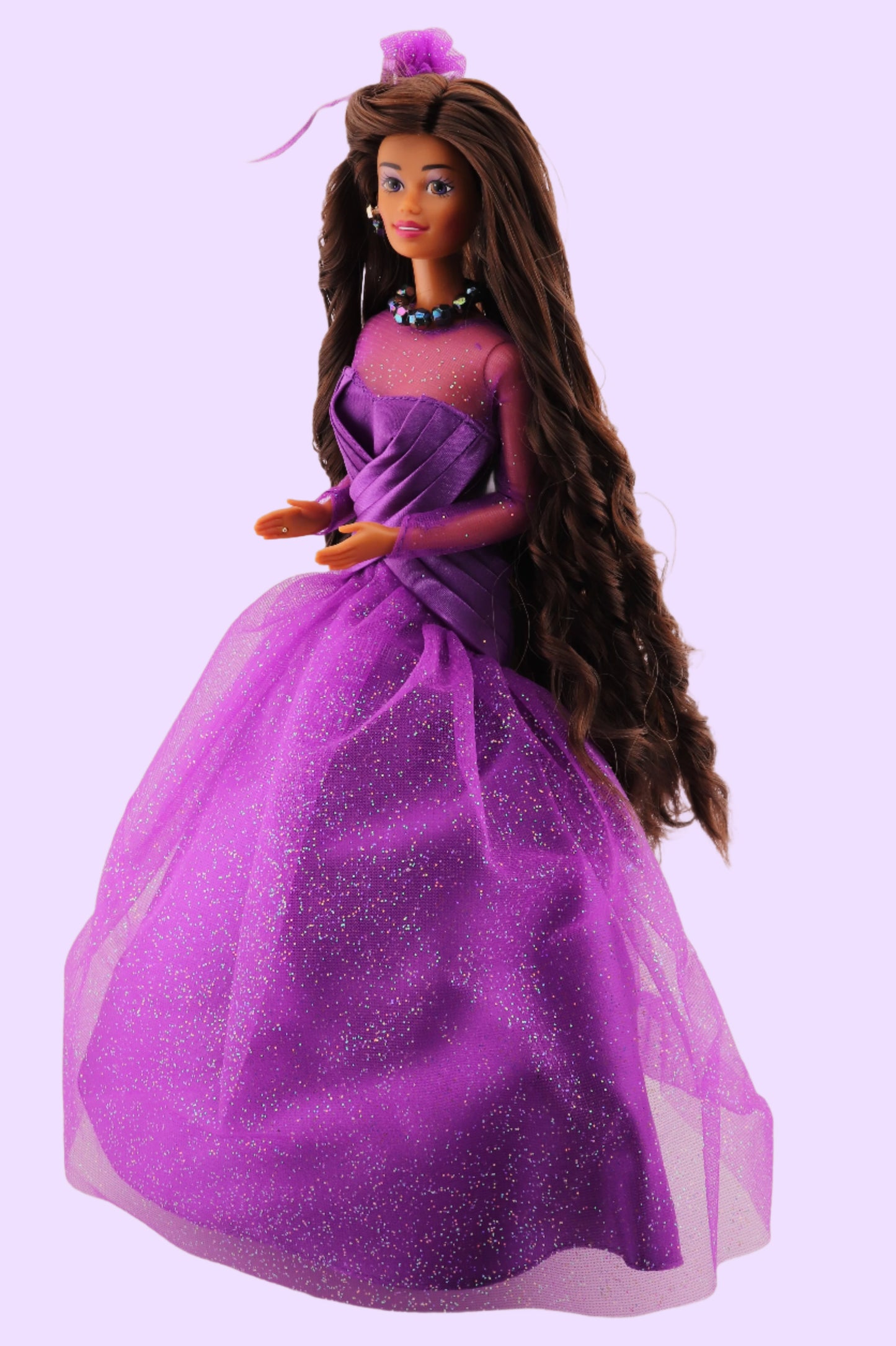 Purple Passion Barbie with a Chocolate Hair Reroot