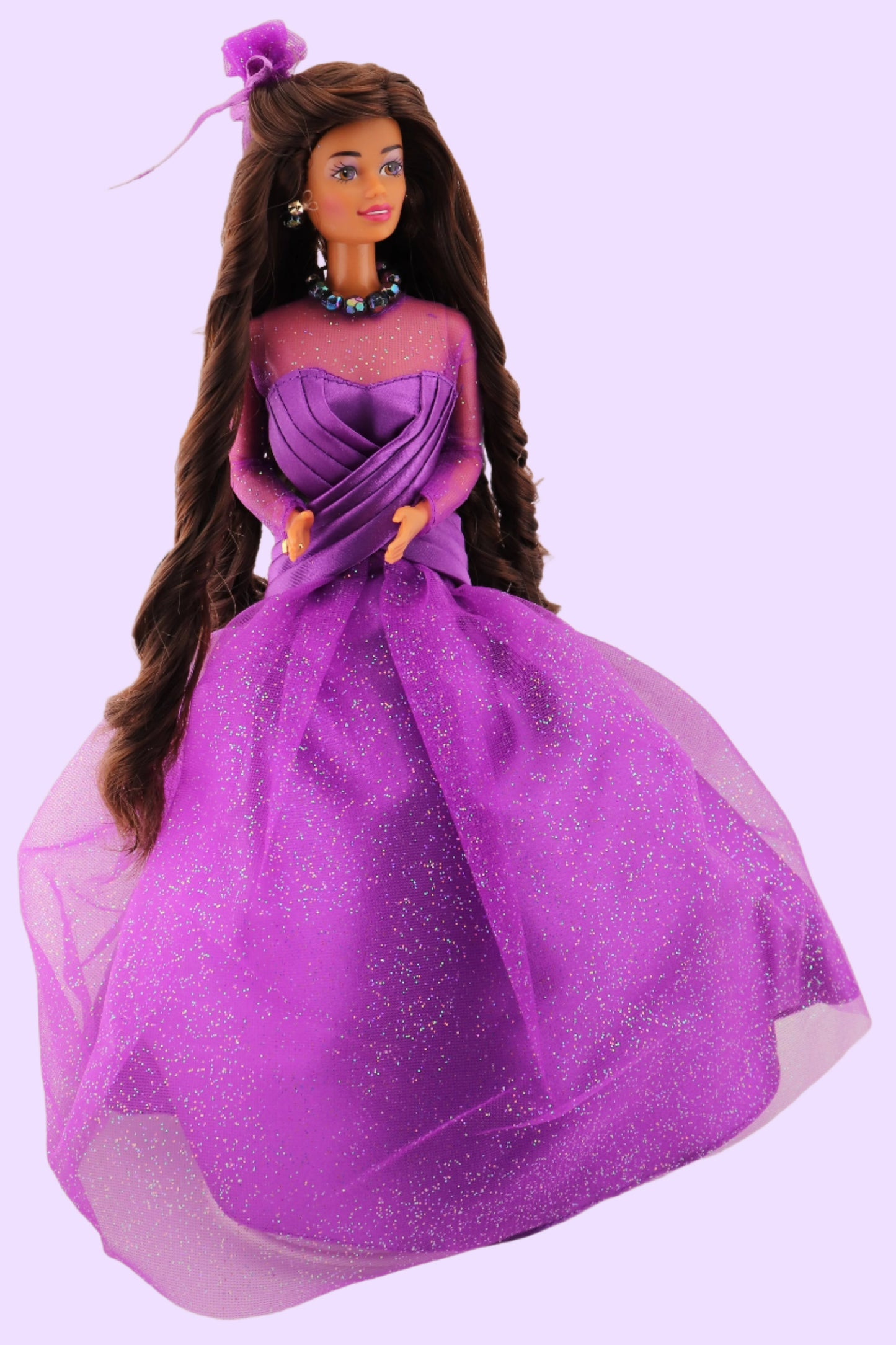 Purple Passion Barbie with a Chocolate Hair Reroot