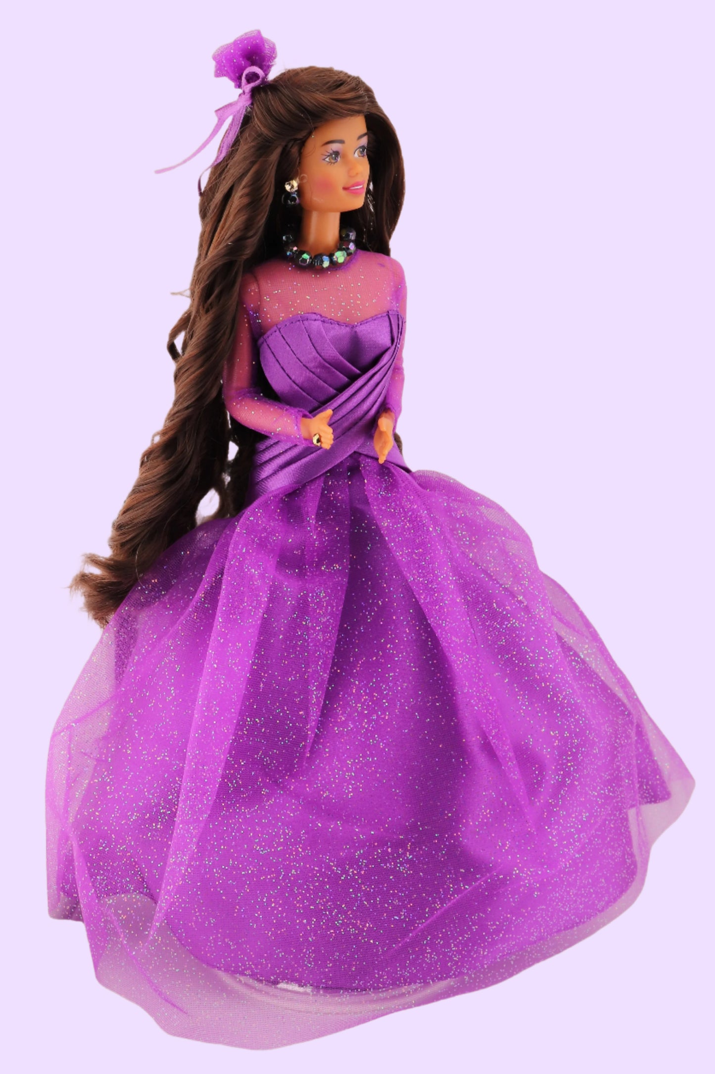 Purple Passion Barbie with a Chocolate Hair Reroot