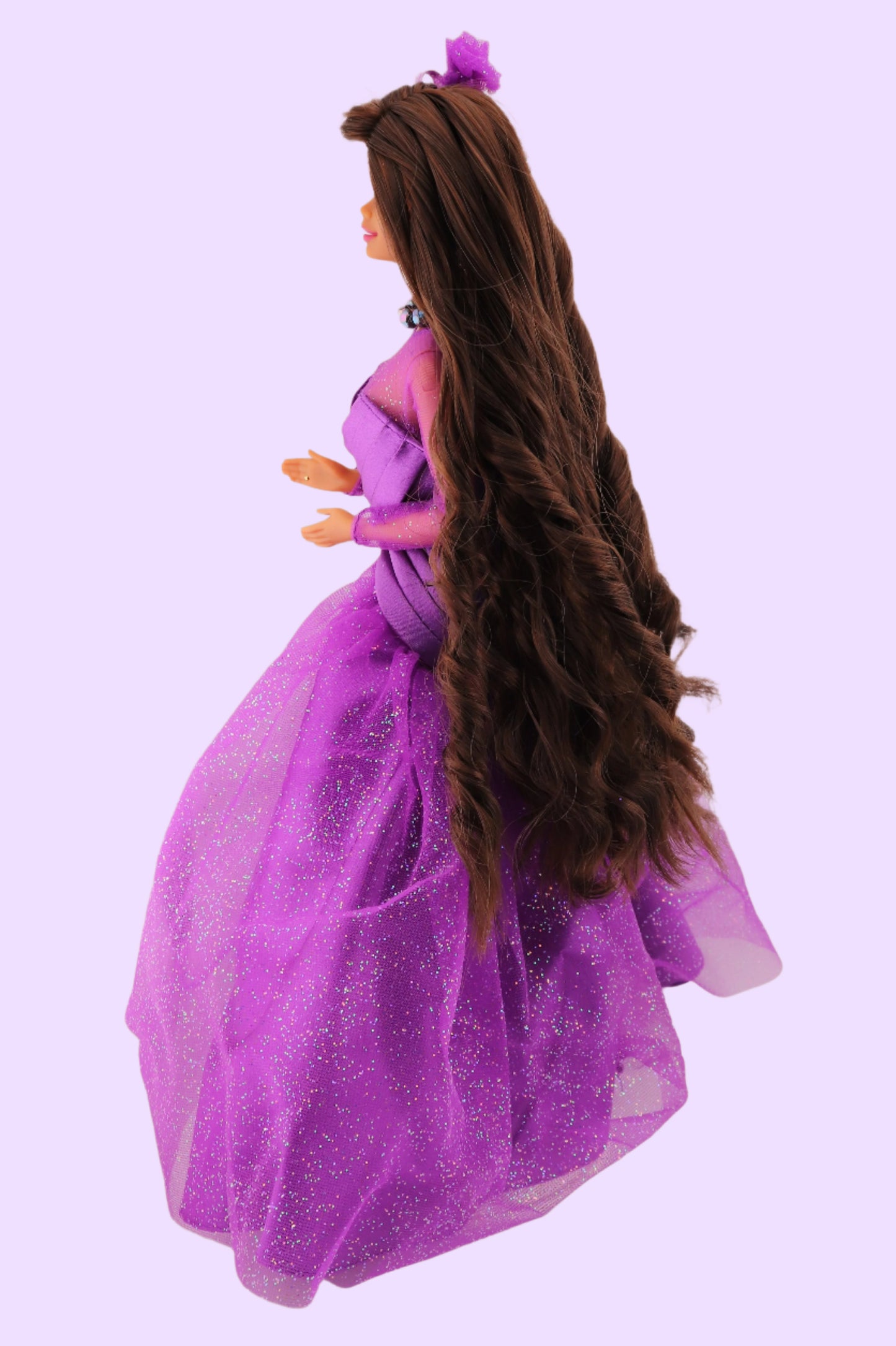 Purple Passion Barbie with a Chocolate Hair Reroot