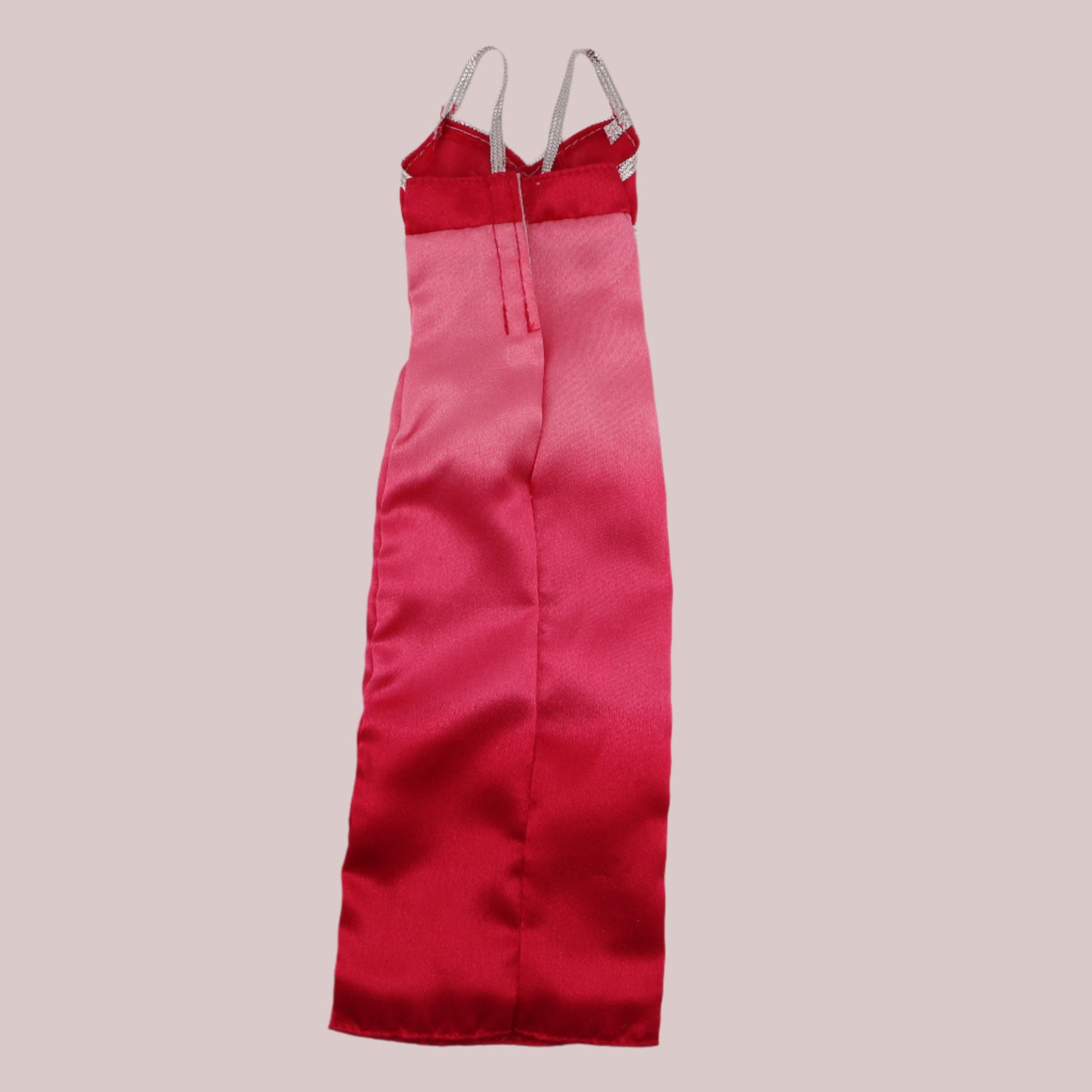 Pink Ombre Dress with Silver Trim