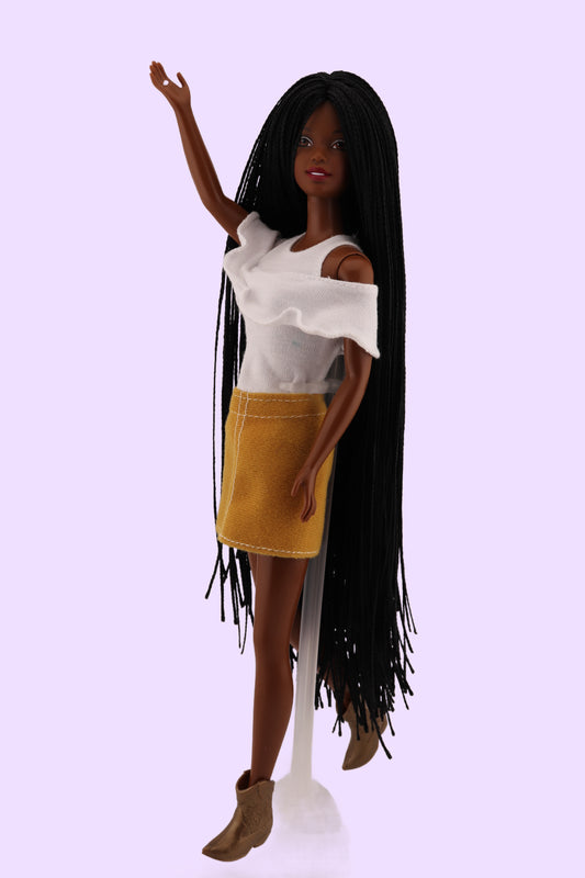 Micro-Braided 2001 Holiday Excitement Barbie