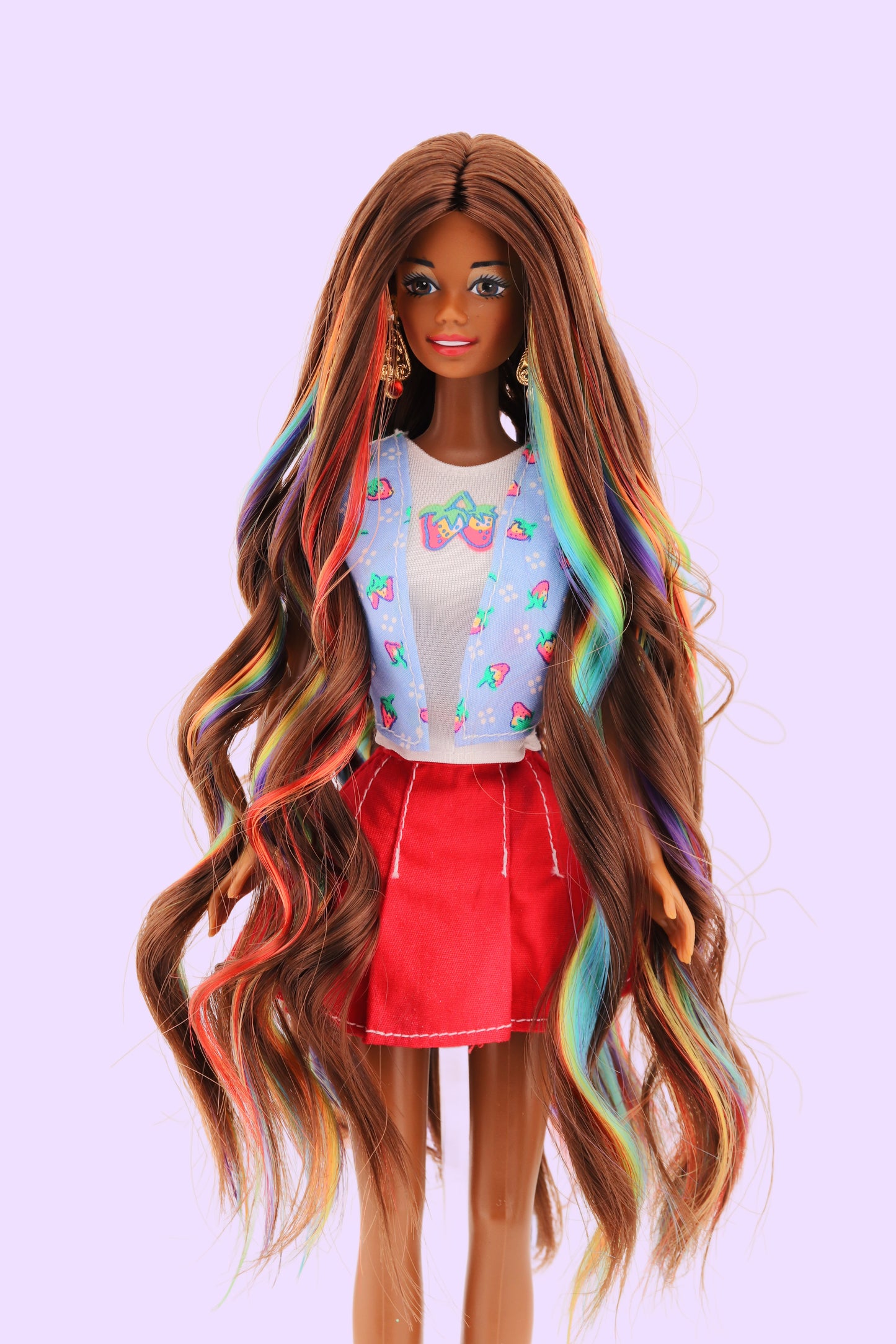 Holiday Barbie with Christie Face and Rainbow Peek-A-Boo