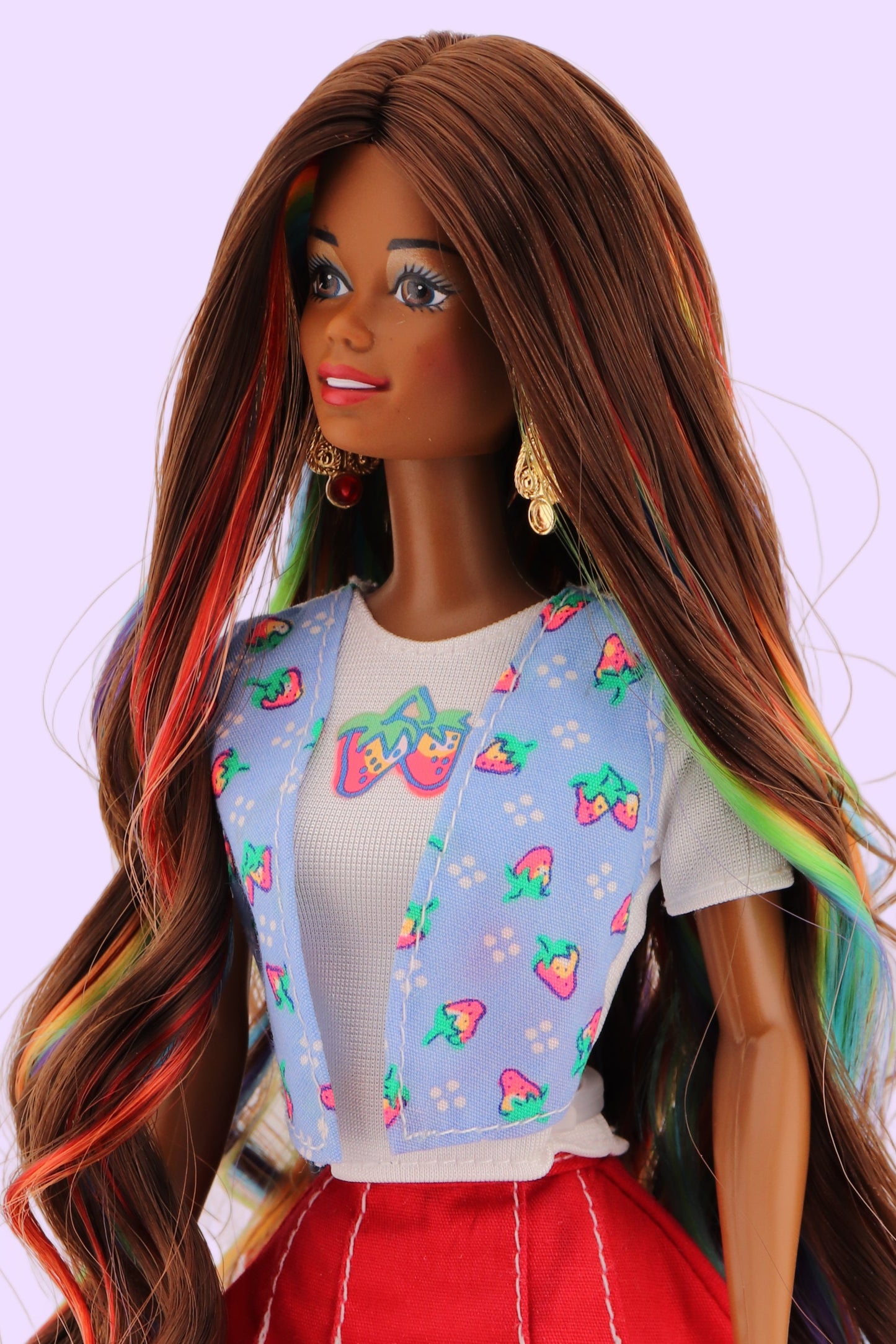 Holiday Barbie with Christie Face and Rainbow Peek-A-Boo