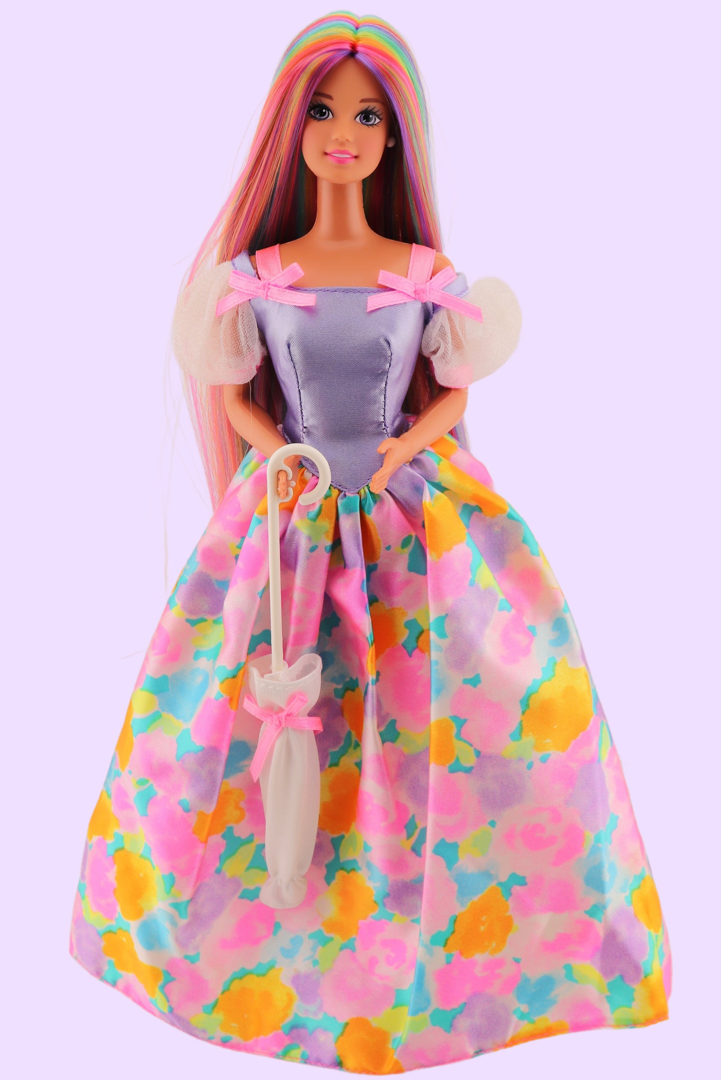 Custom Rerooted Pastel Rainbow Teresa Barbie