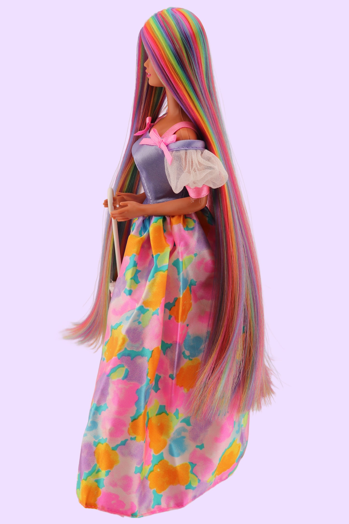 Custom Rerooted Pastel Rainbow Teresa Barbie