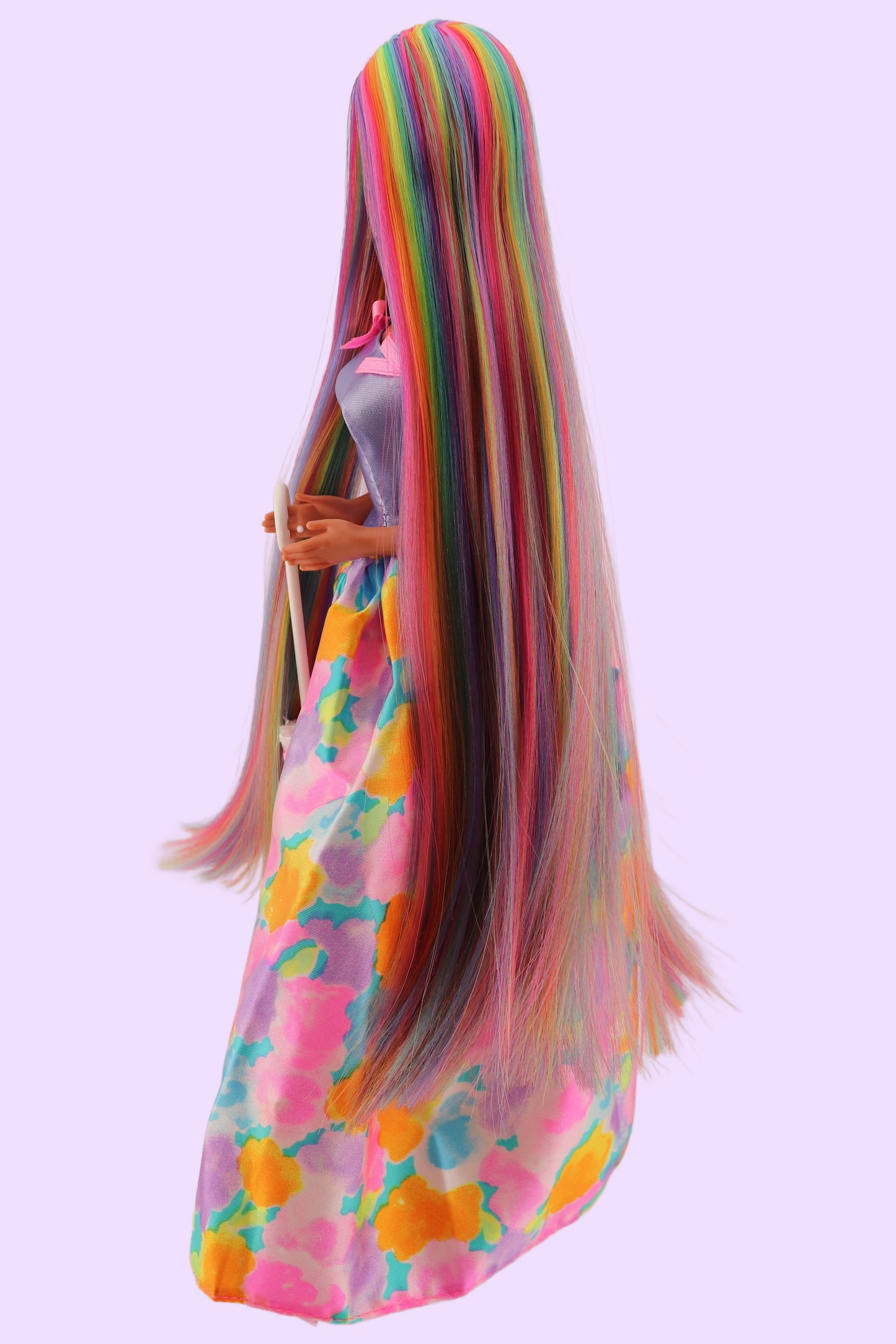 Custom Rerooted Pastel Rainbow Teresa Barbie