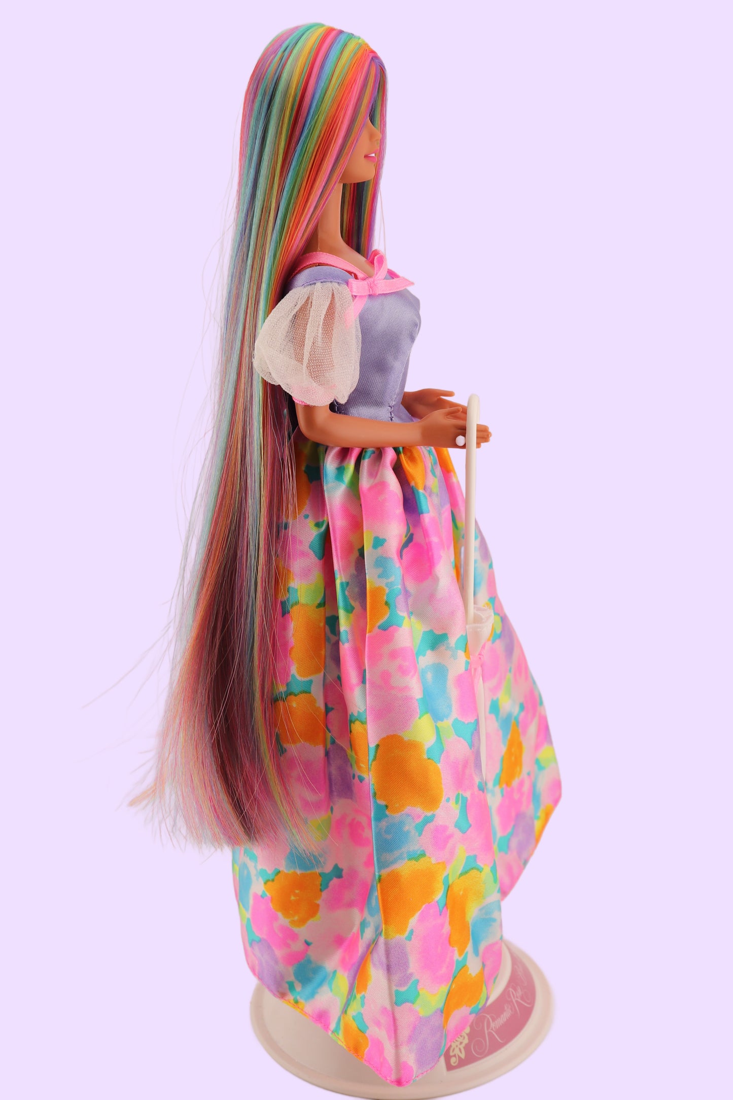 Custom Rerooted Pastel Rainbow Teresa Barbie