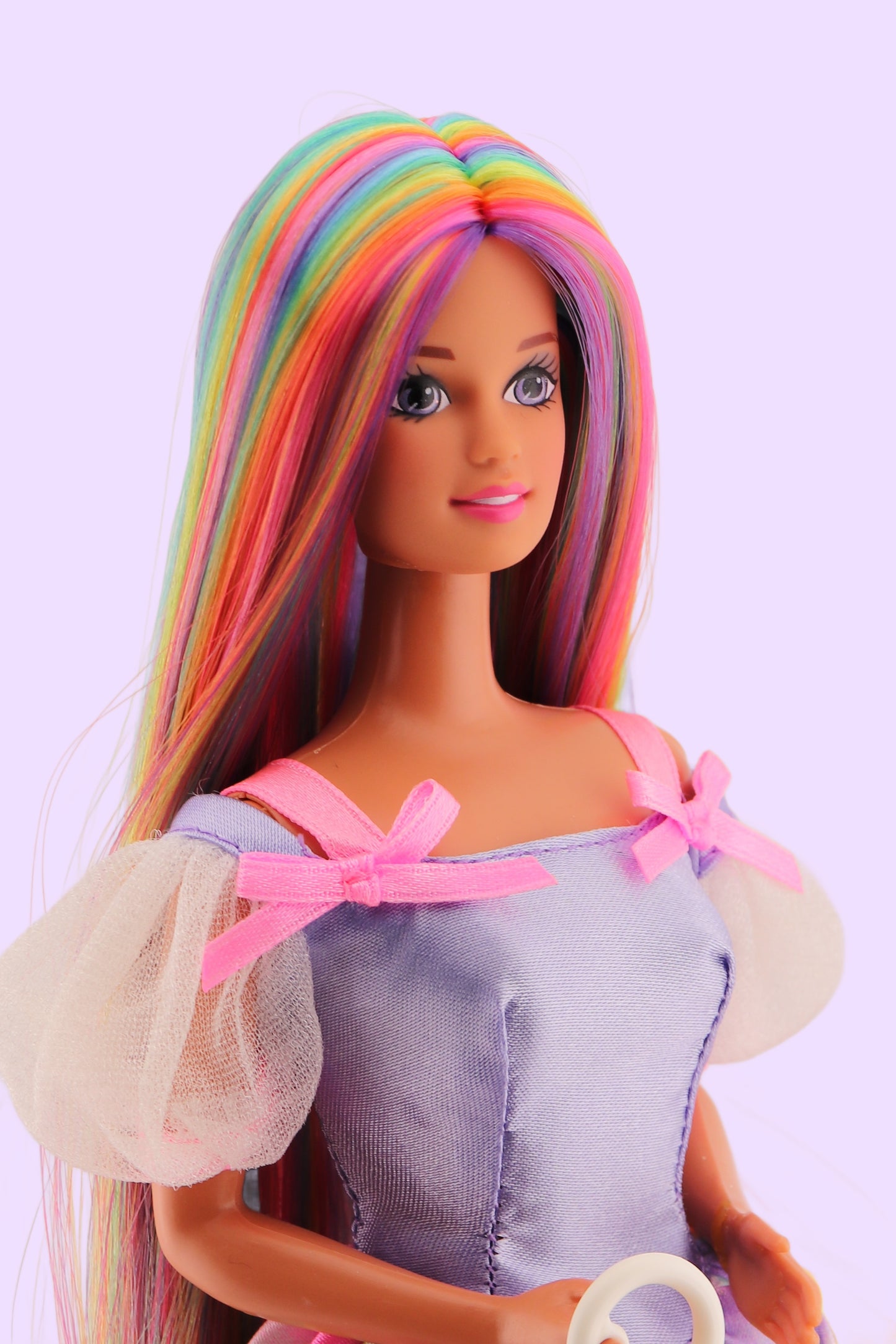 Custom Rerooted Pastel Rainbow Teresa Barbie