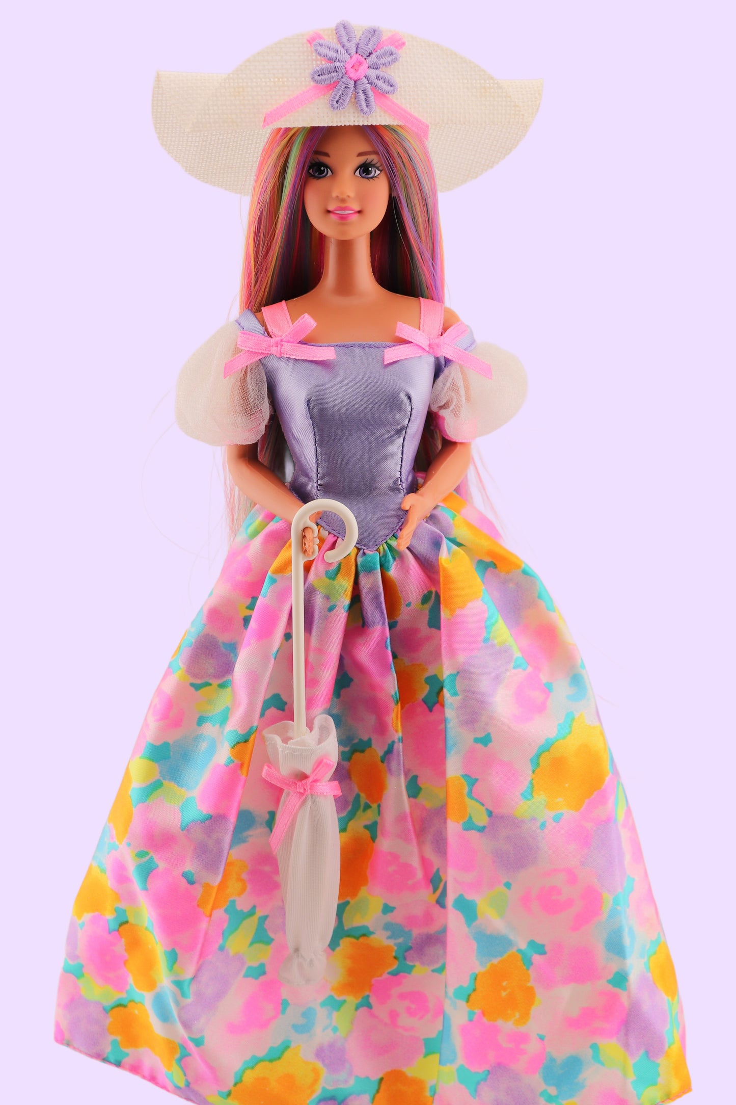 Custom Rerooted Pastel Rainbow Teresa Barbie