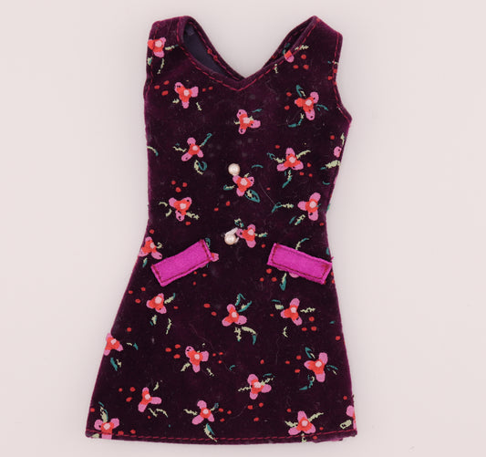 Fashion Avenue 90s Grunge Purple Velvet Dress