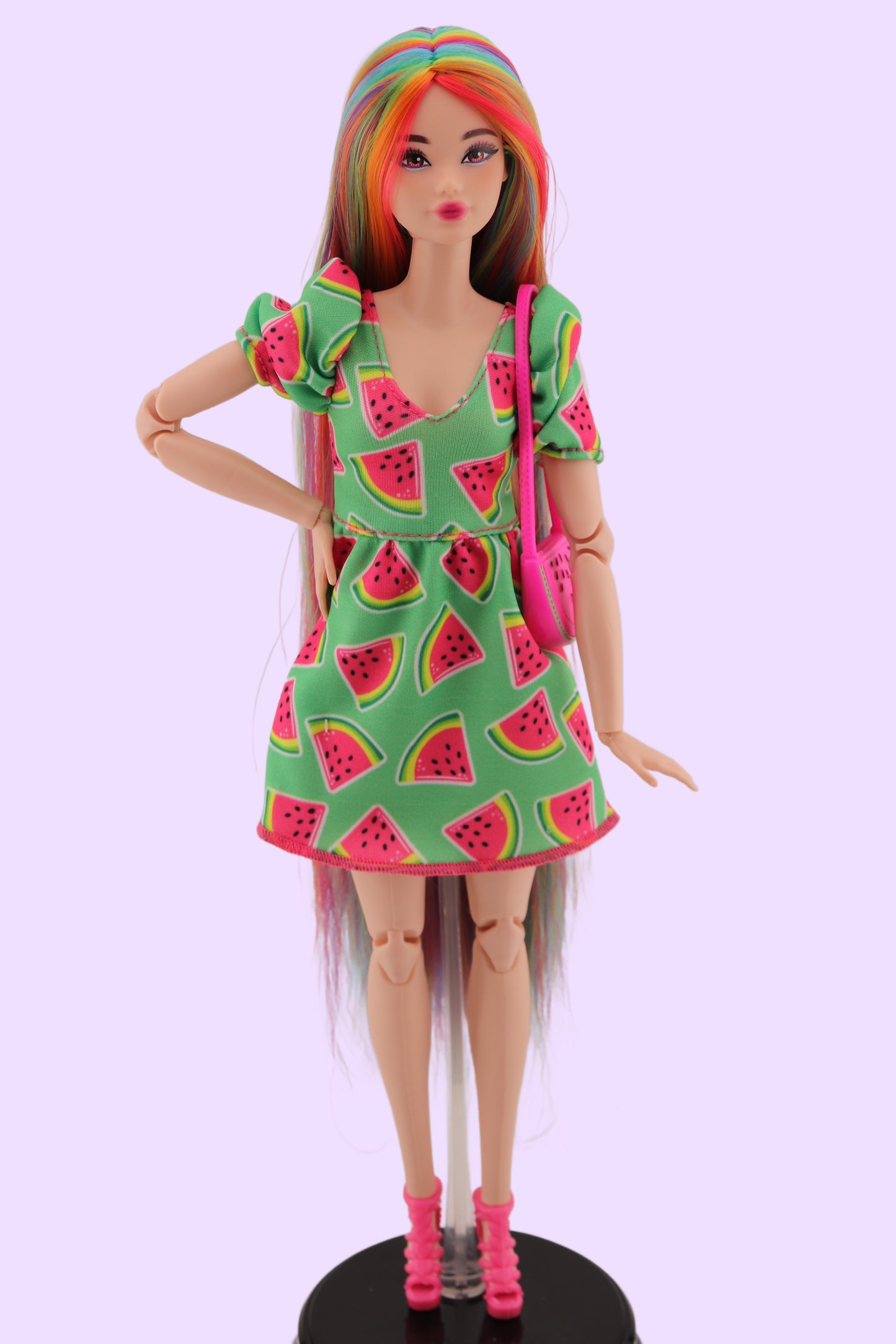 Rainbow Rerooted Odile Barbie