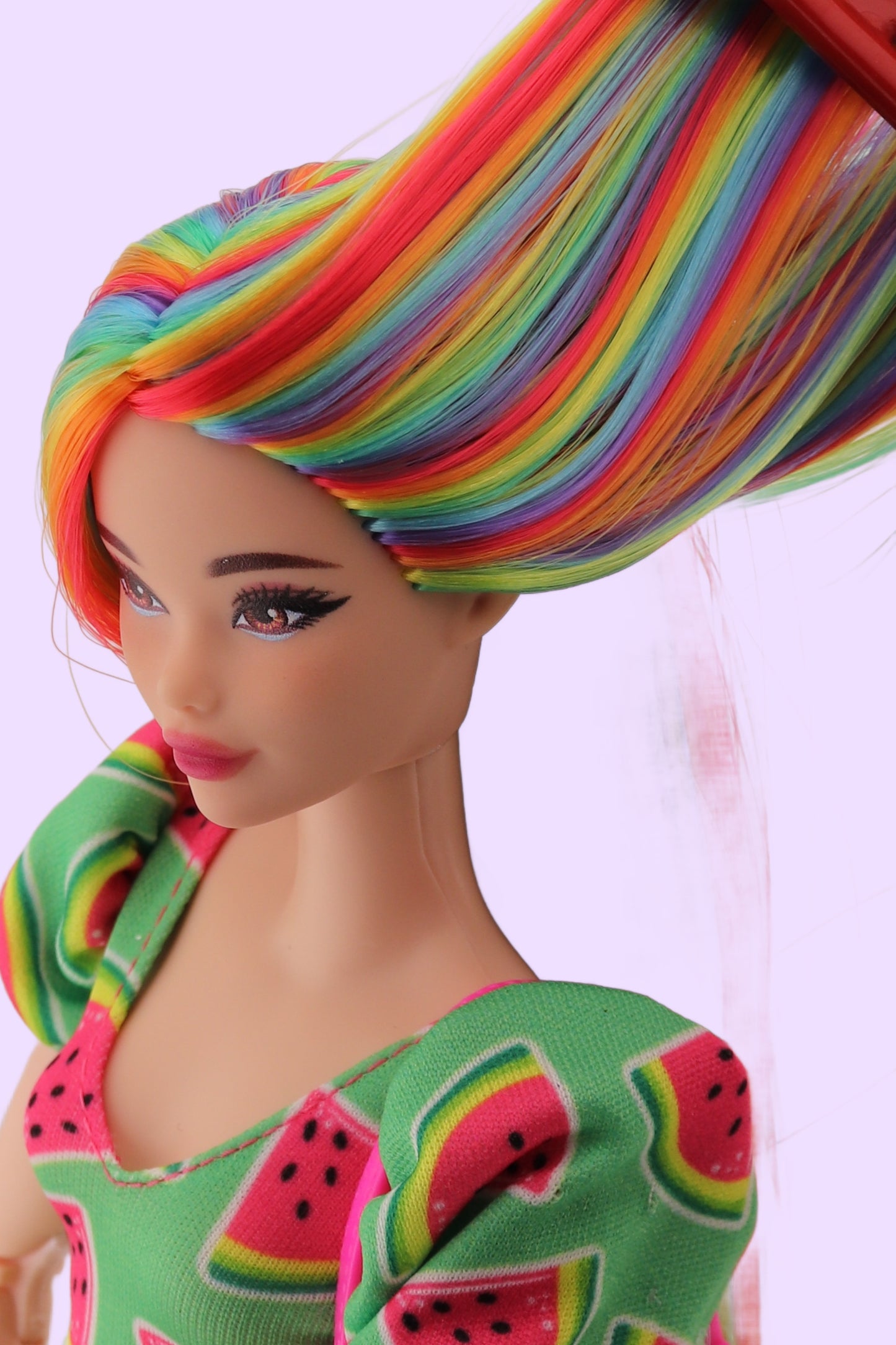 Rainbow Rerooted Odile Barbie