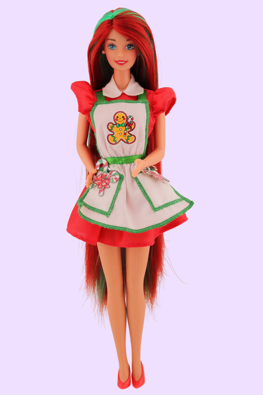 Red and Green Hair Holiday Treats Barbie