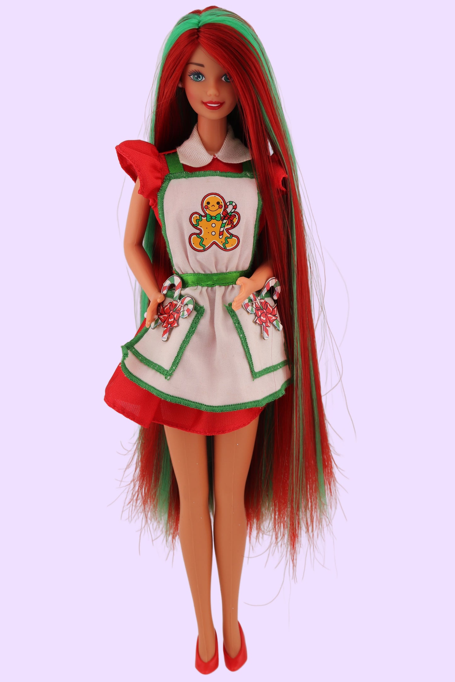 Red and Green Hair Holiday Treats Barbie