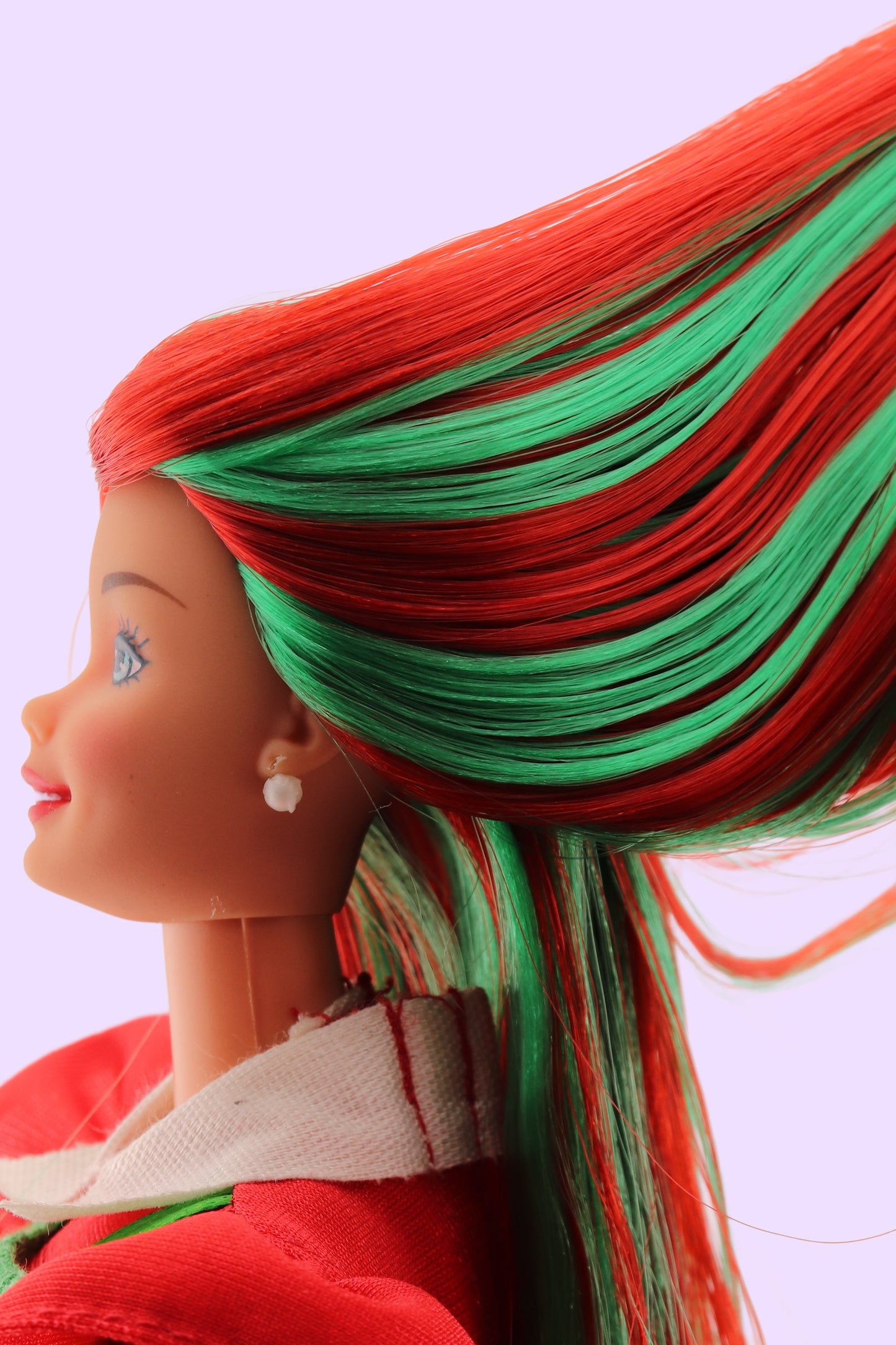 Red and Green Hair Holiday Treats Barbie