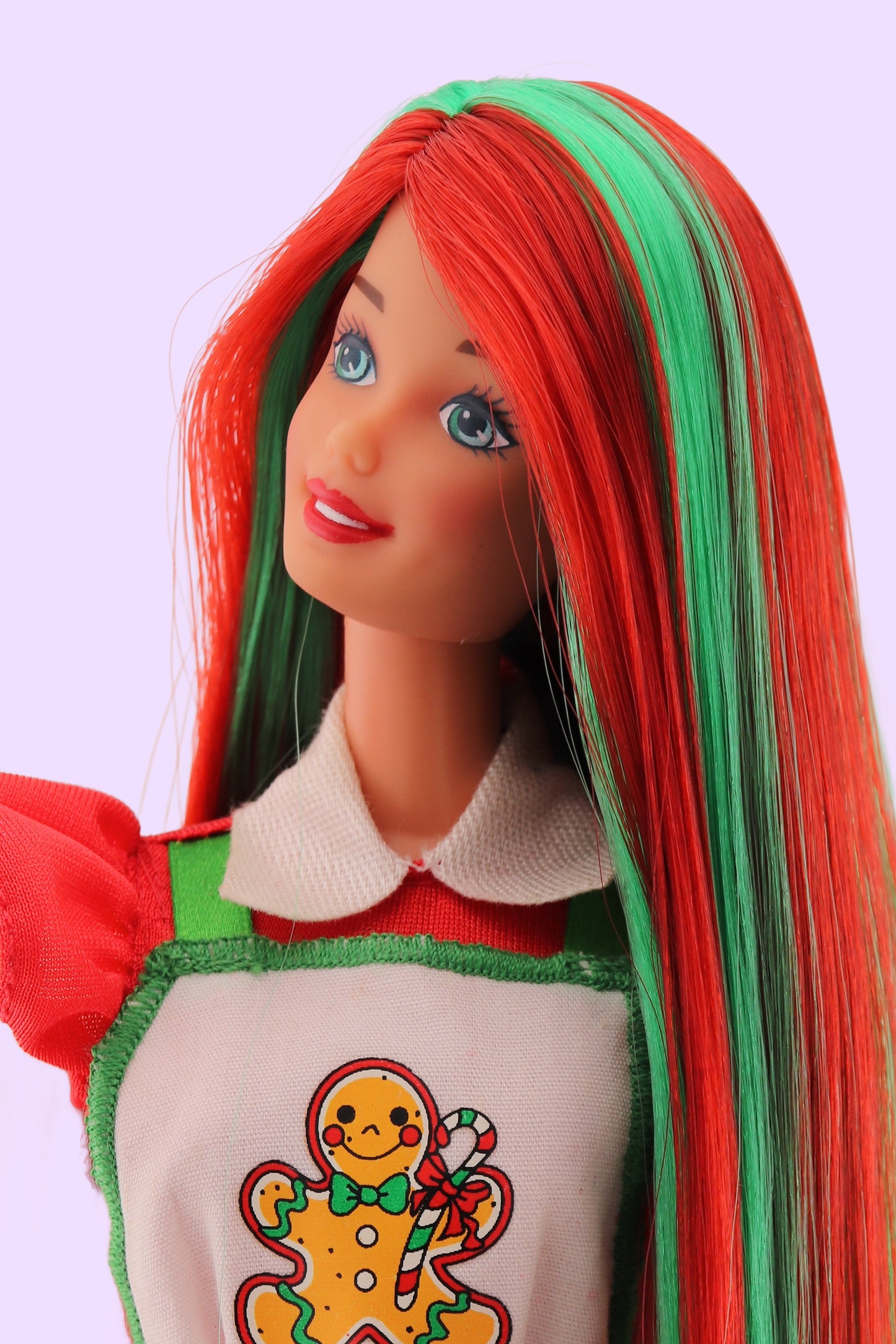 Red and Green Hair Holiday Treats Barbie