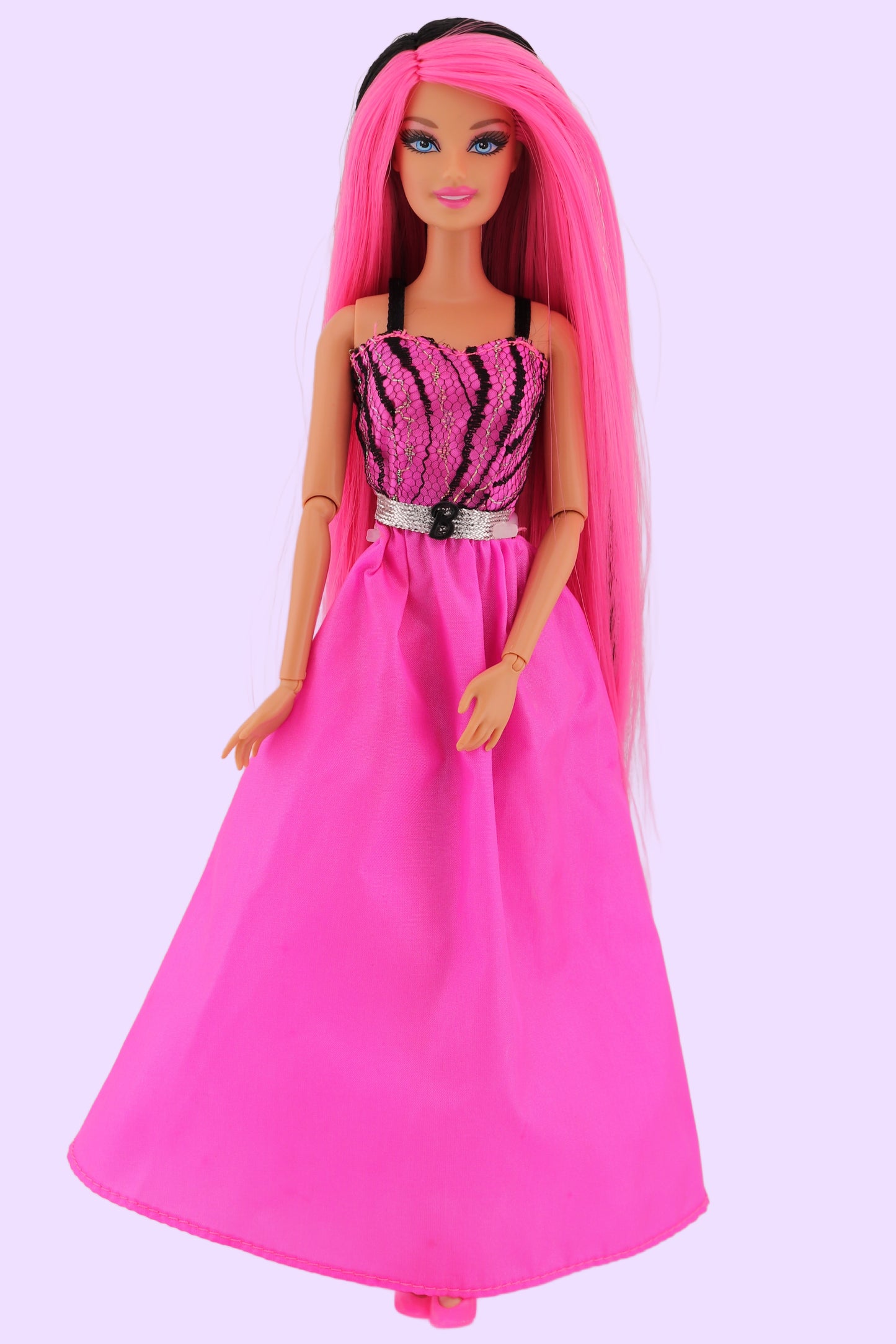 Scene Queen Barbie with Hot Pink and Black Hair