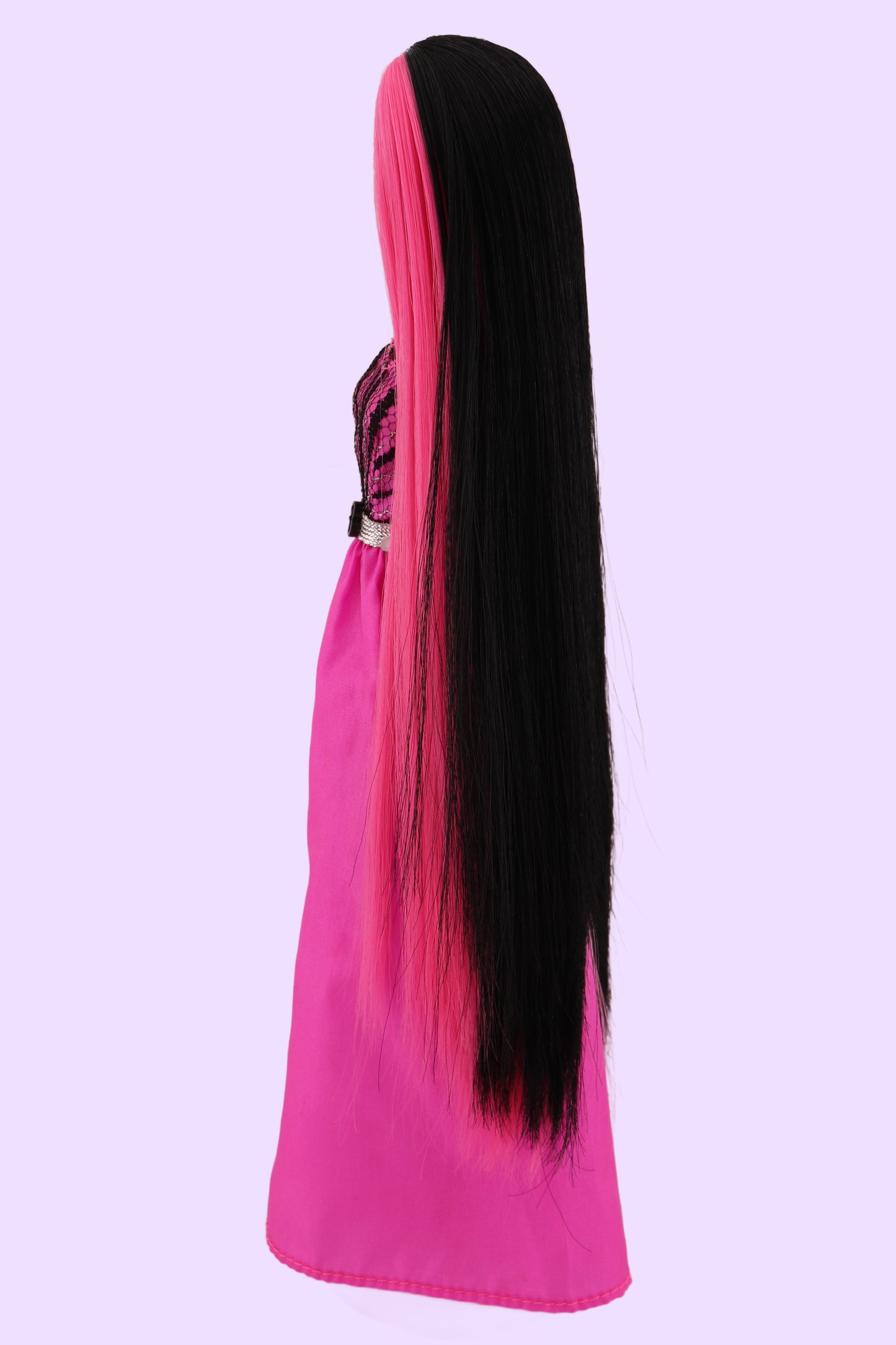 Scene Queen Barbie with Hot Pink and Black Hair