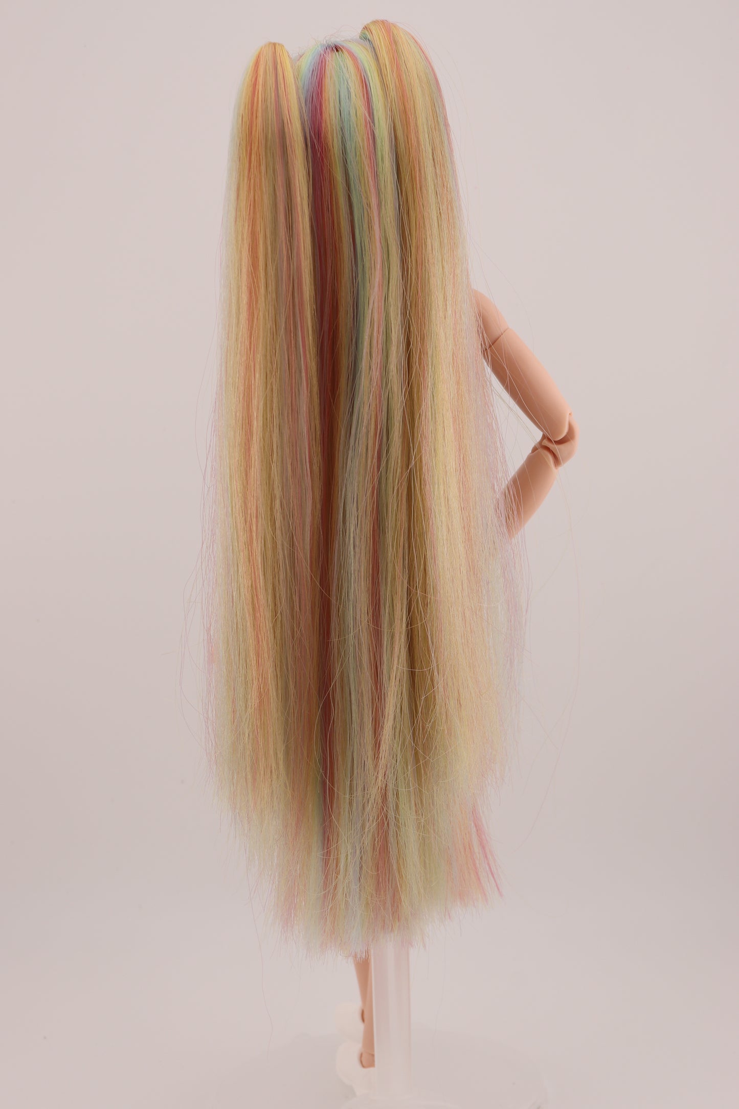 Ethereal Pastel Rainbow Hair Odile Barbie Reroot (2)