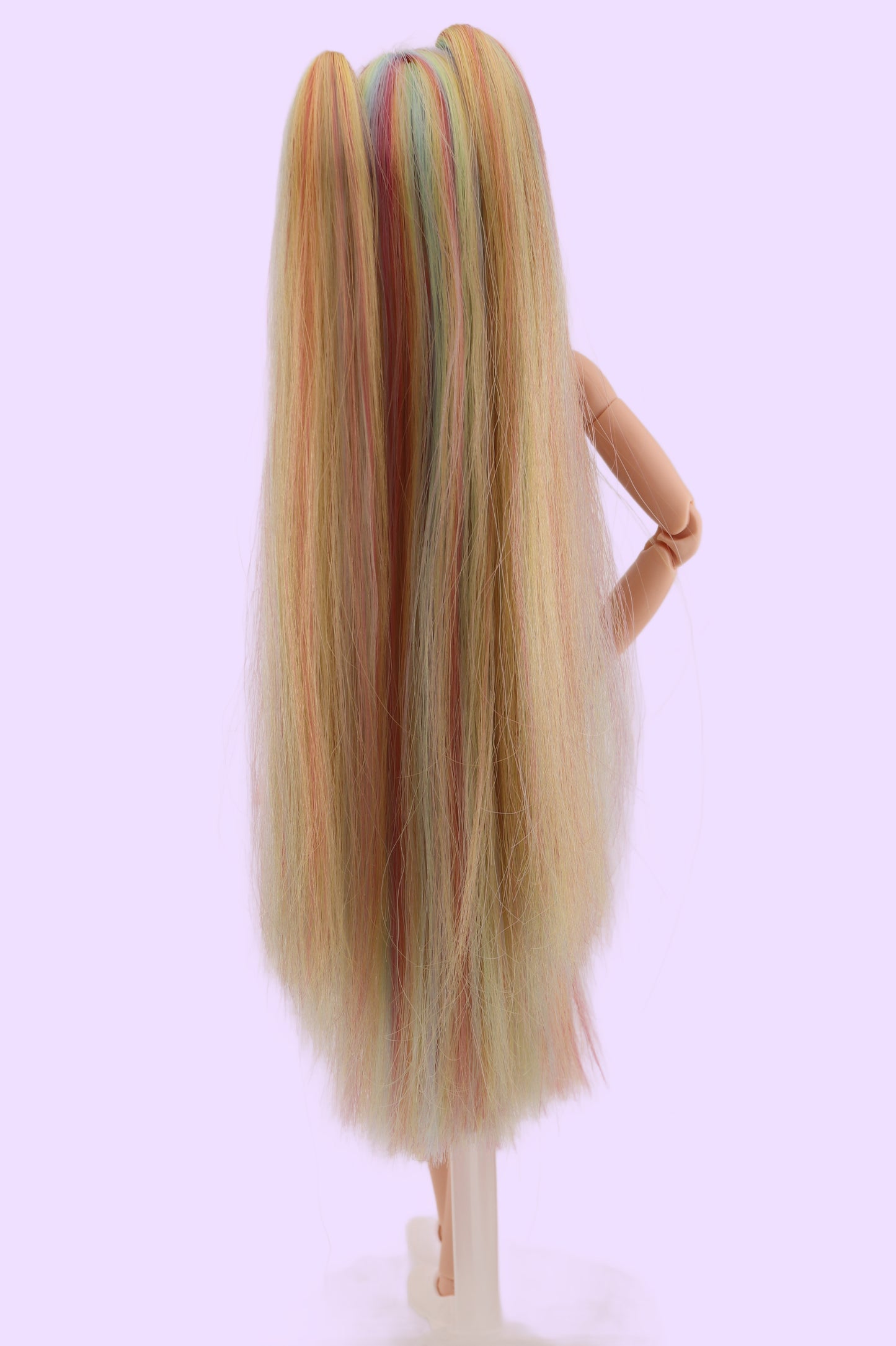 Ethereal Pastel Rainbow Hair Odile Barbie Reroot (2)