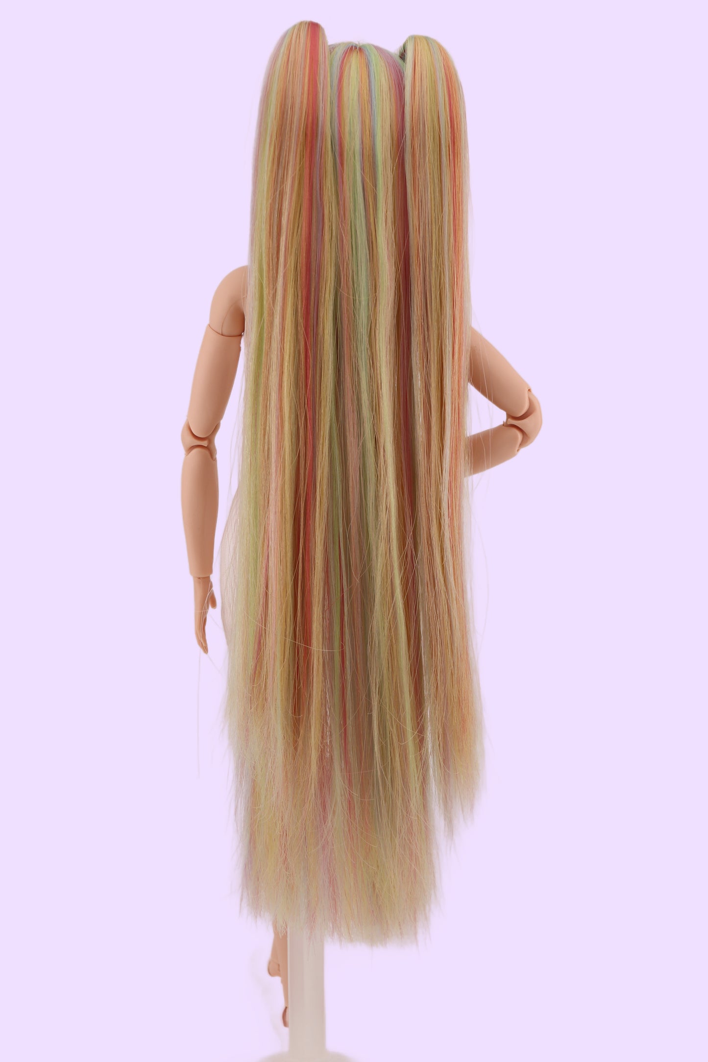 Ethereal Pastel Rainbow Hair Odile Barbie Reroot