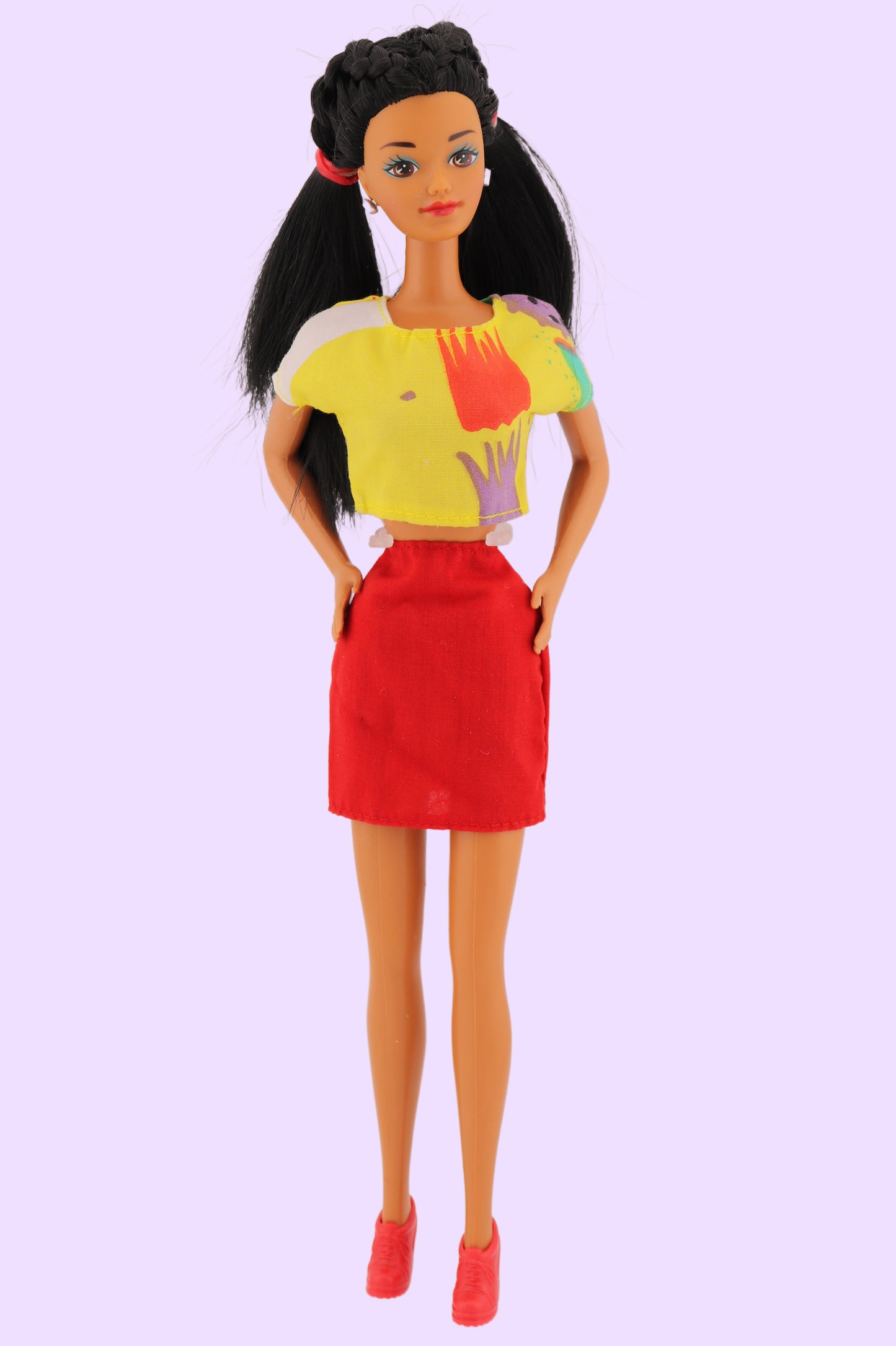 Native American Barbie Restyled with Braids