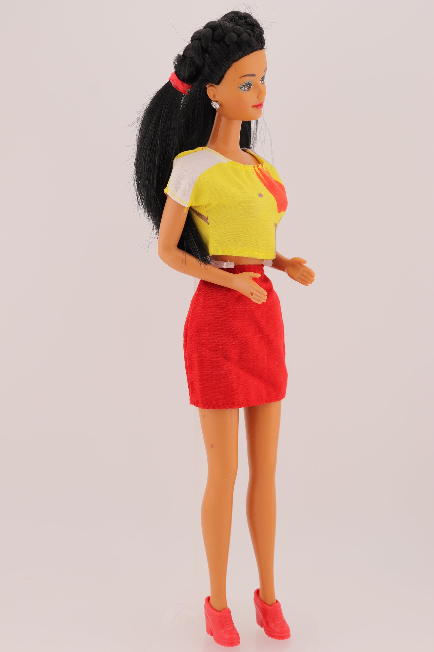 Native American Barbie Restyled with Braids