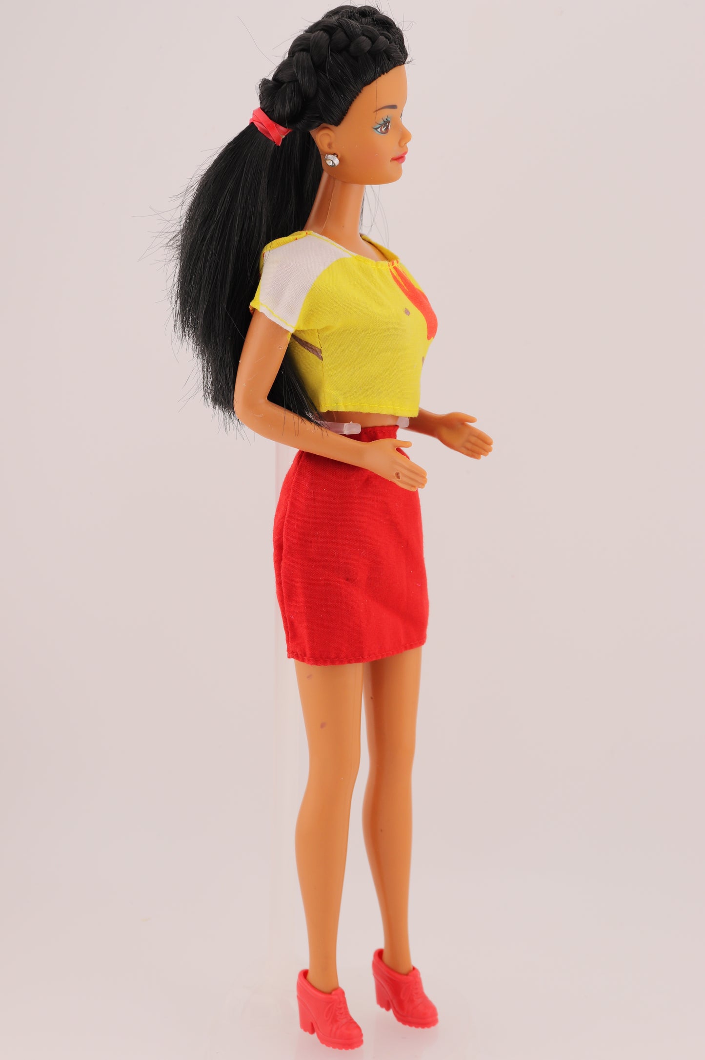 Native American Barbie Restyled with Braids