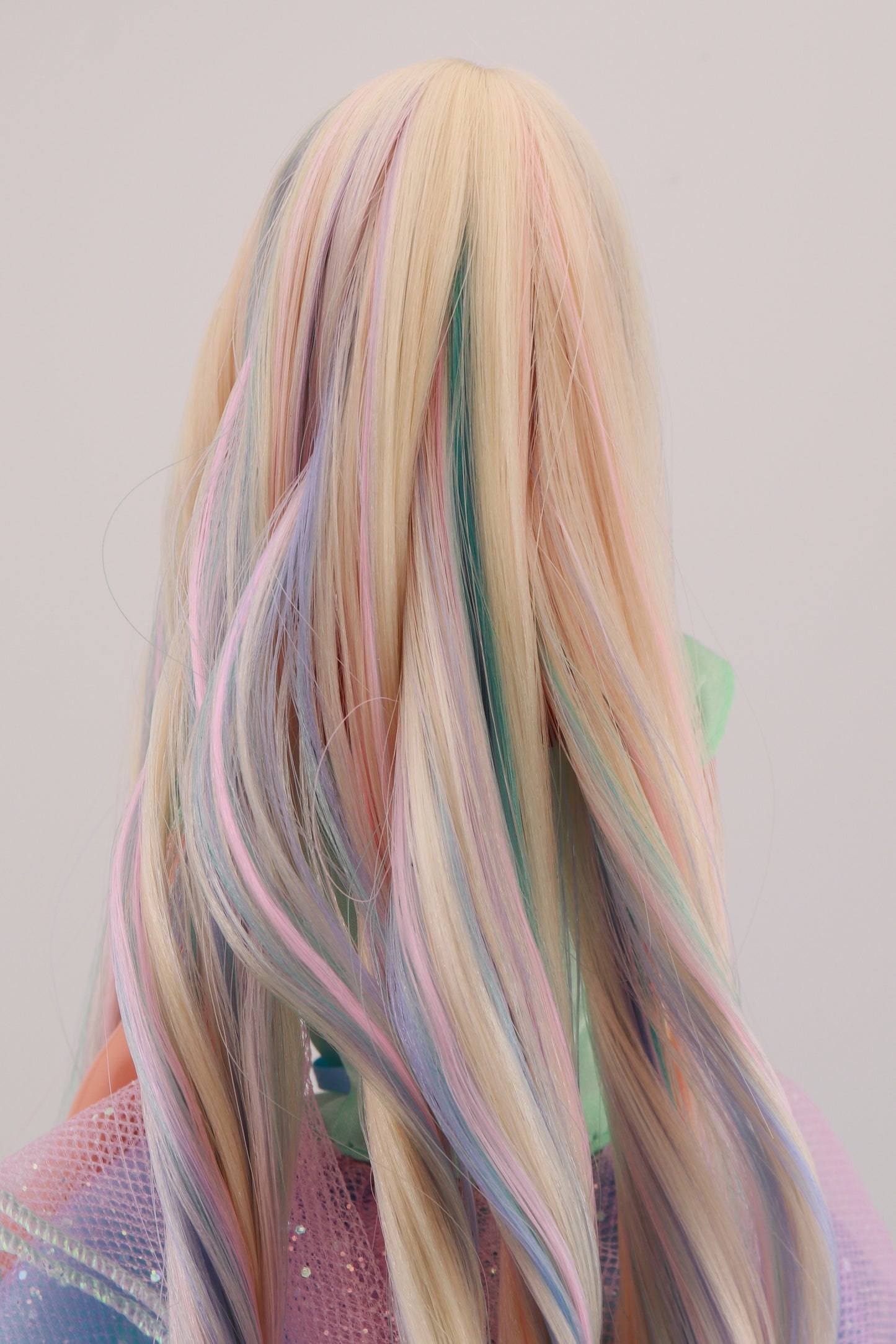 Pastel Hair on Spring Tea Party Avon Barbie Rerooted