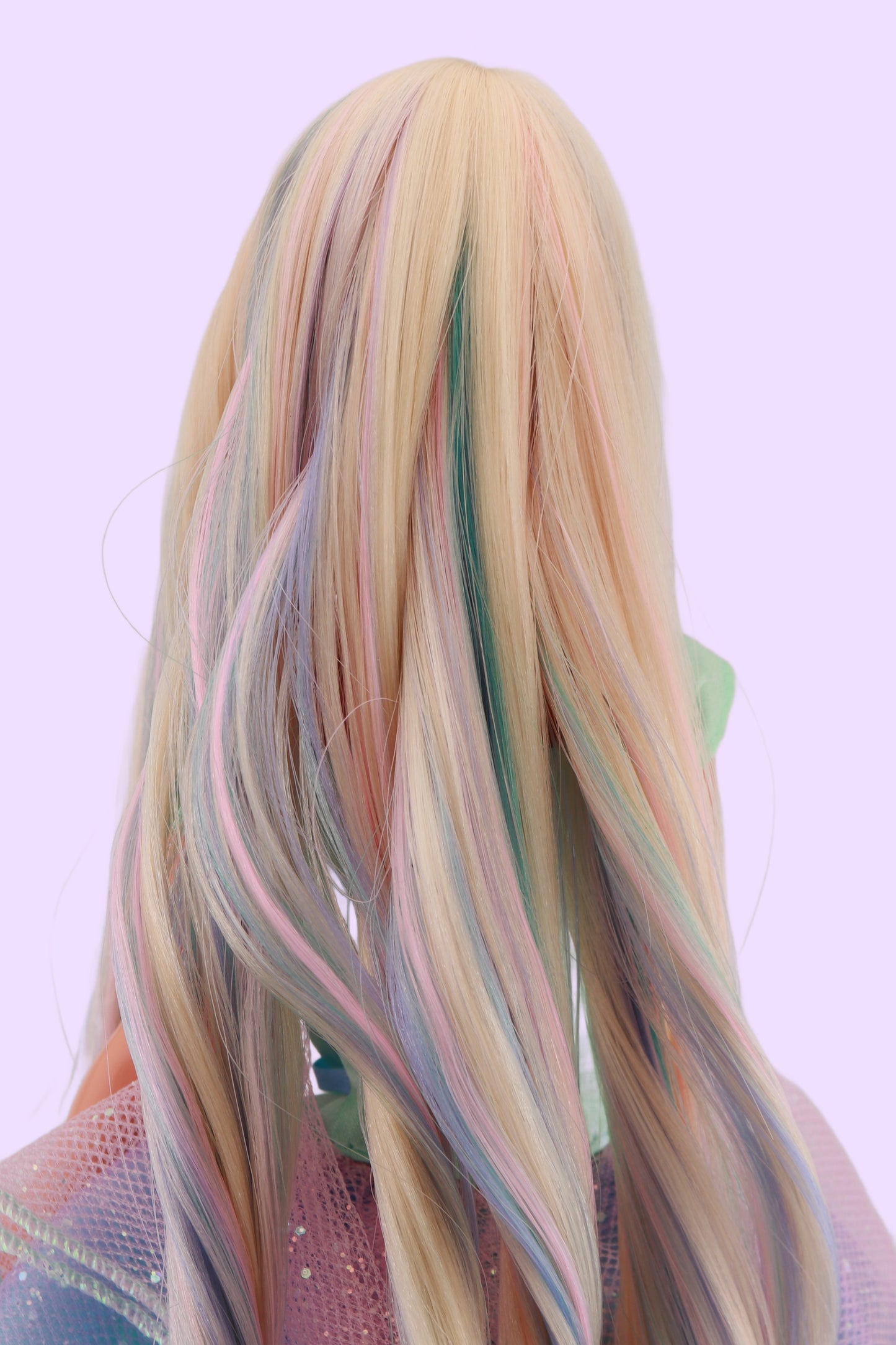 Pastel Hair on Spring Tea Party Avon Barbie Rerooted
