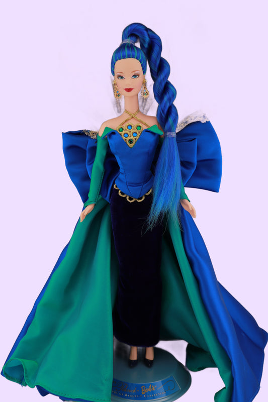 Custom Blue and Turquoise Hair Peacock Barbie