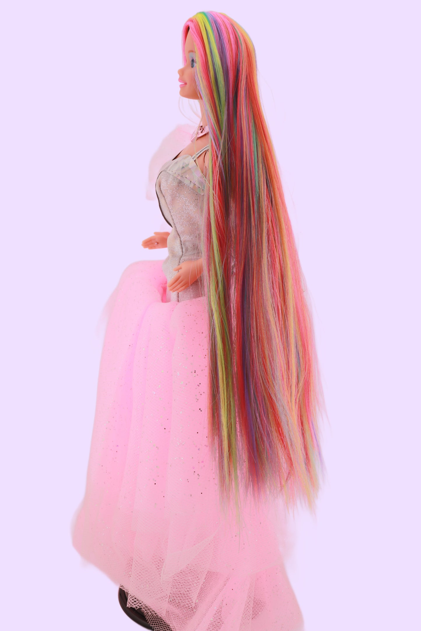 Rainbow Hair Custom Sparkle Eyes Barbie