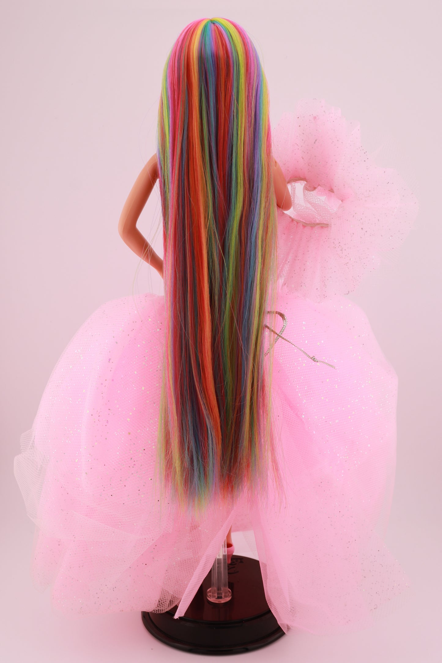 Rainbow Hair Custom Sparkle Eyes Barbie