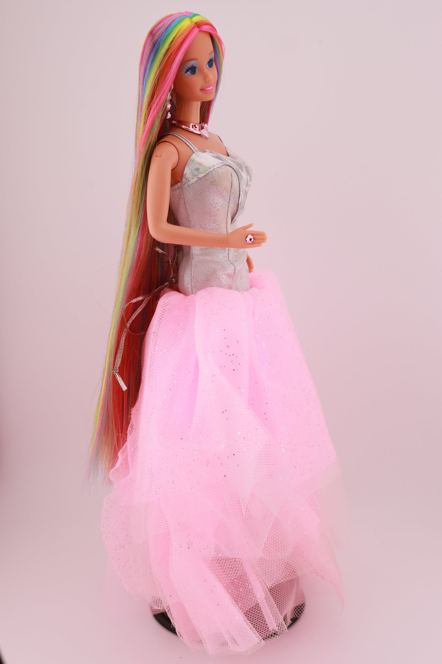 Rainbow Hair Custom Sparkle Eyes Barbie