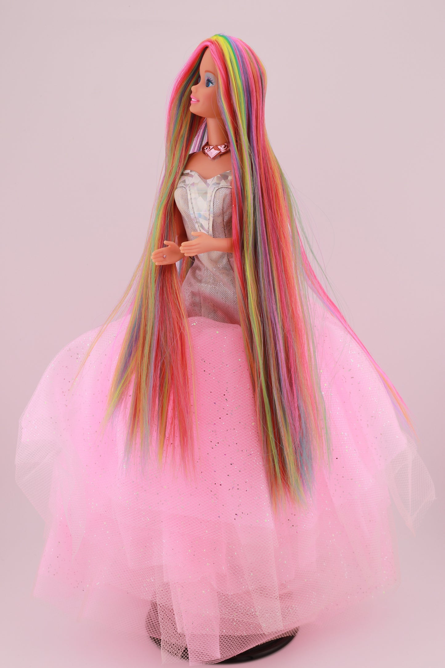 Rainbow Hair Custom Sparkle Eyes Barbie